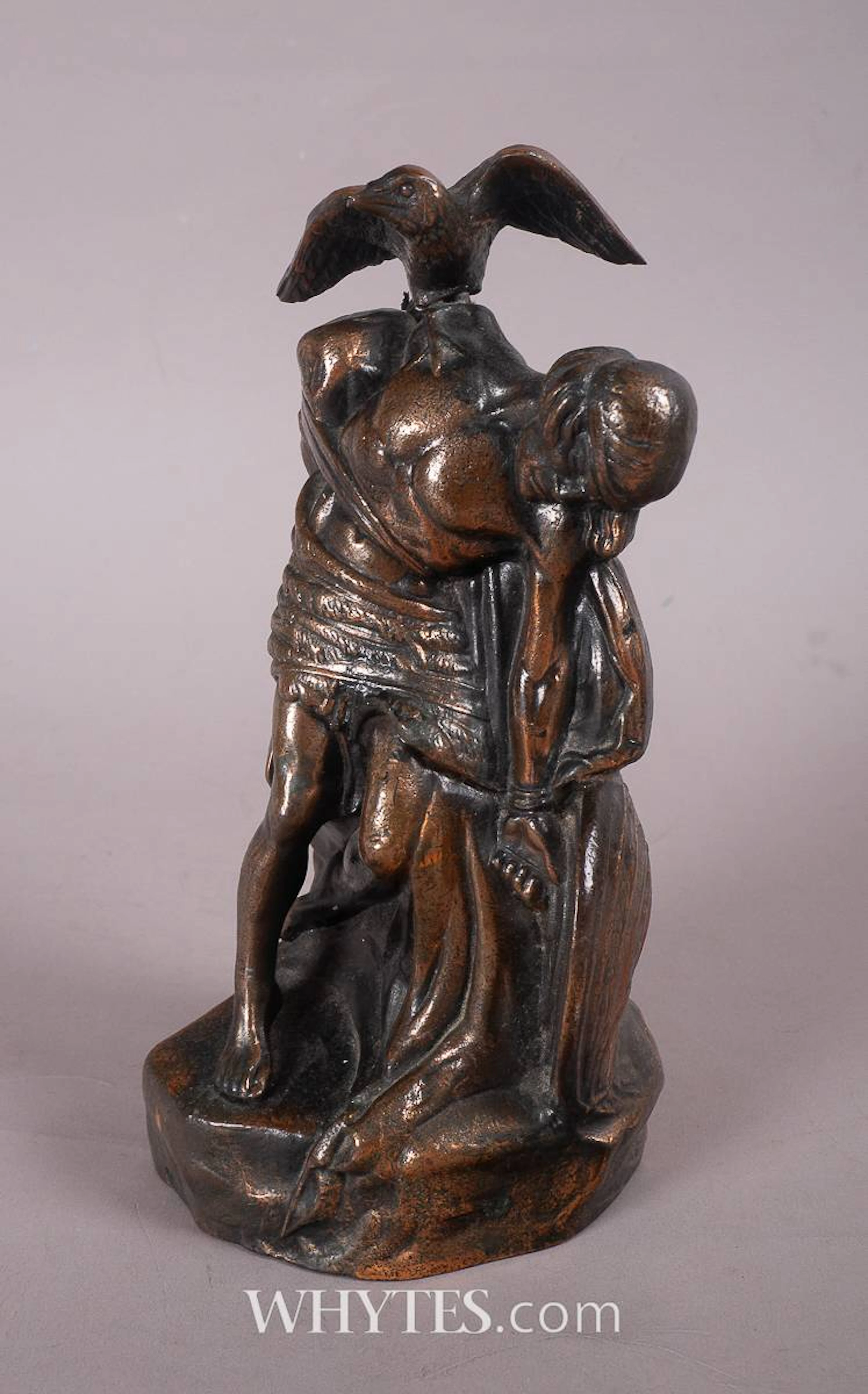 1916-1966 50th ANNIVERSARY OF THE RISING, BRONZE OF 'THE DYING CCHULAINN'