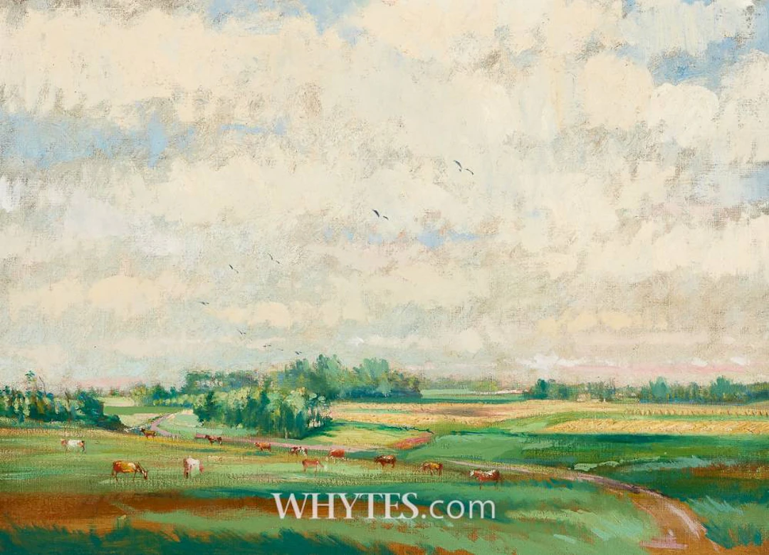 LANDSCAPE WITH COWS