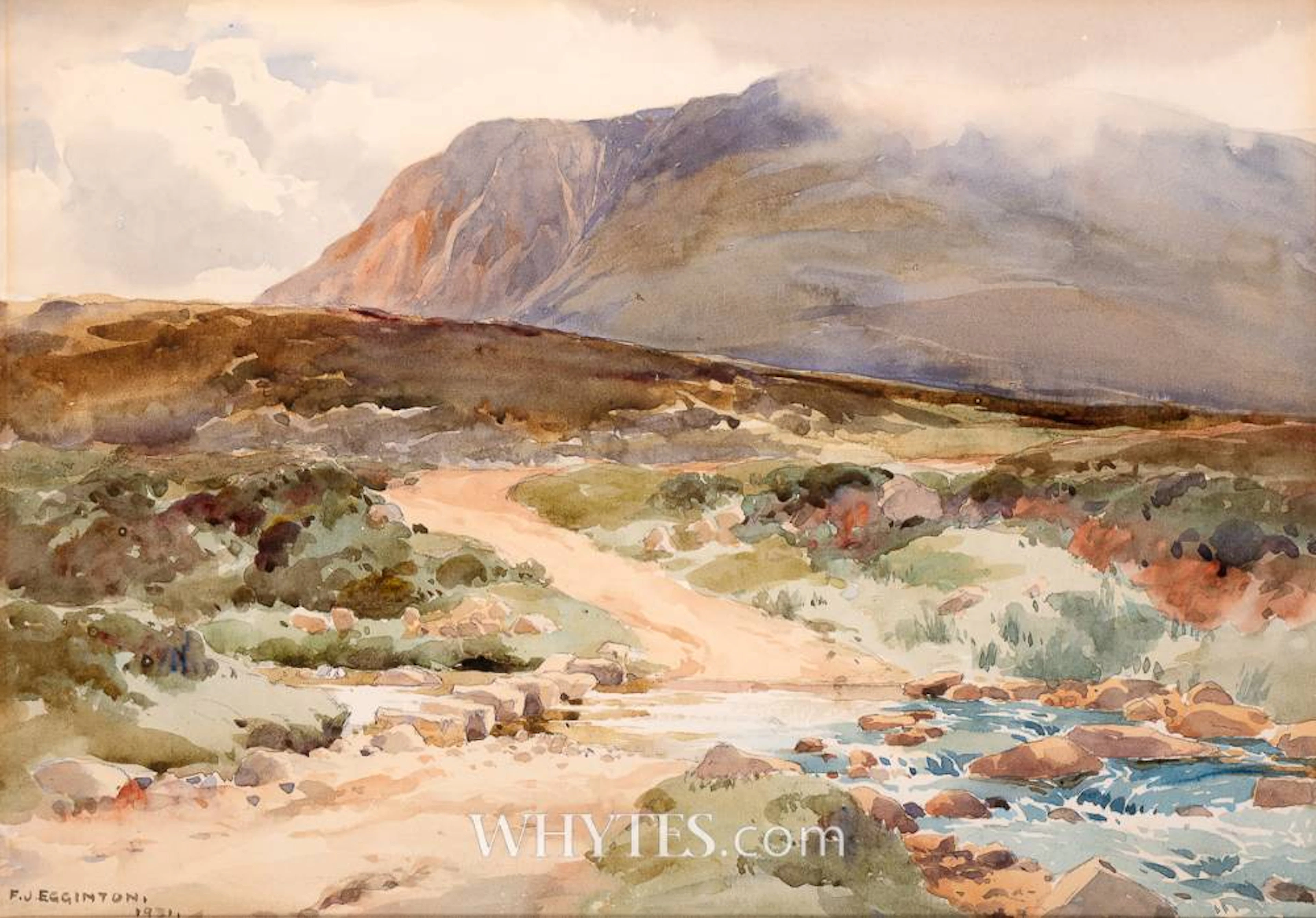 LANDSCAPE WITH RIVER AND MOUNTAIN, 1931