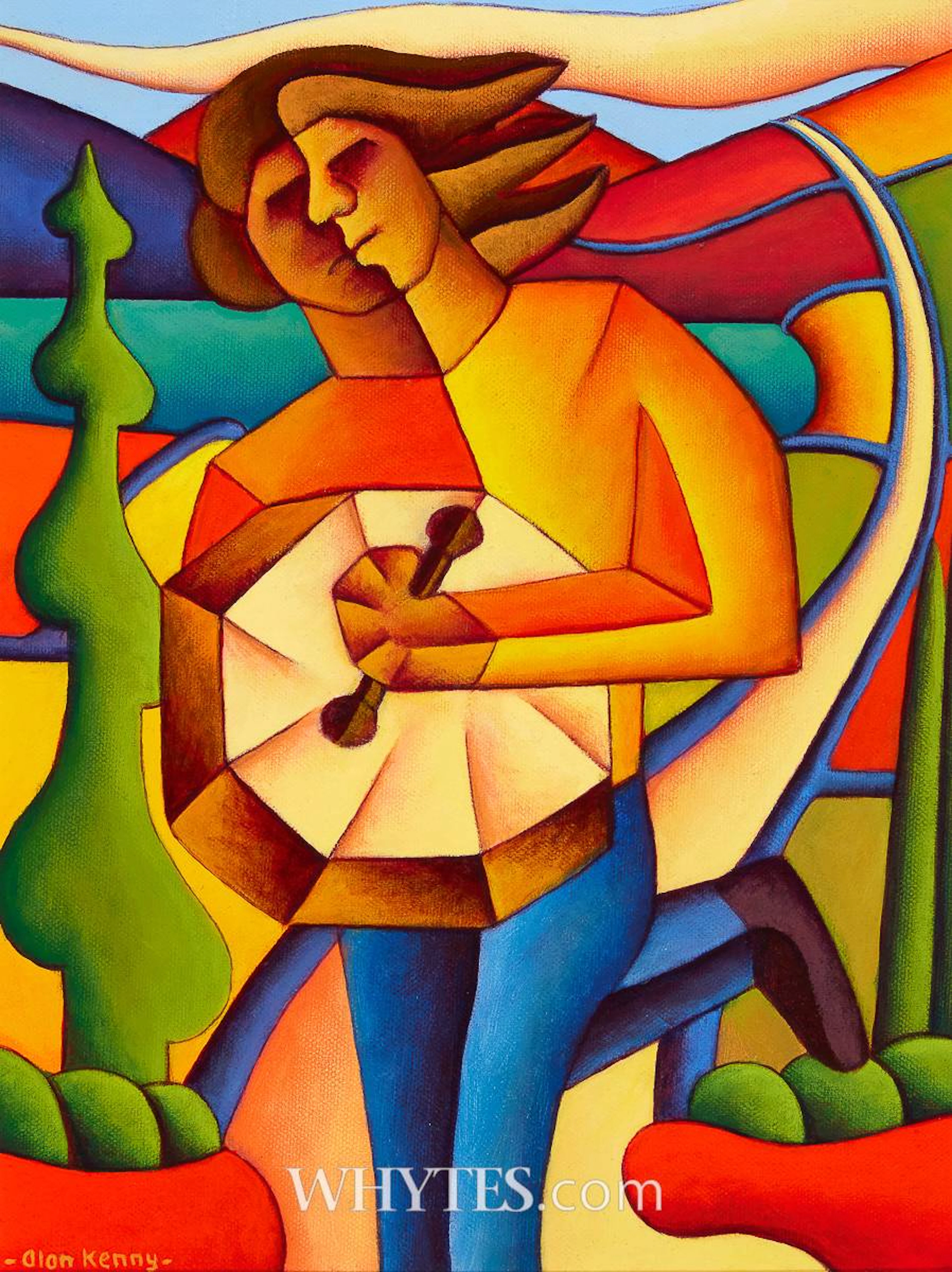 BODHRN PLAYER IN DREAMSCAPE, 2024