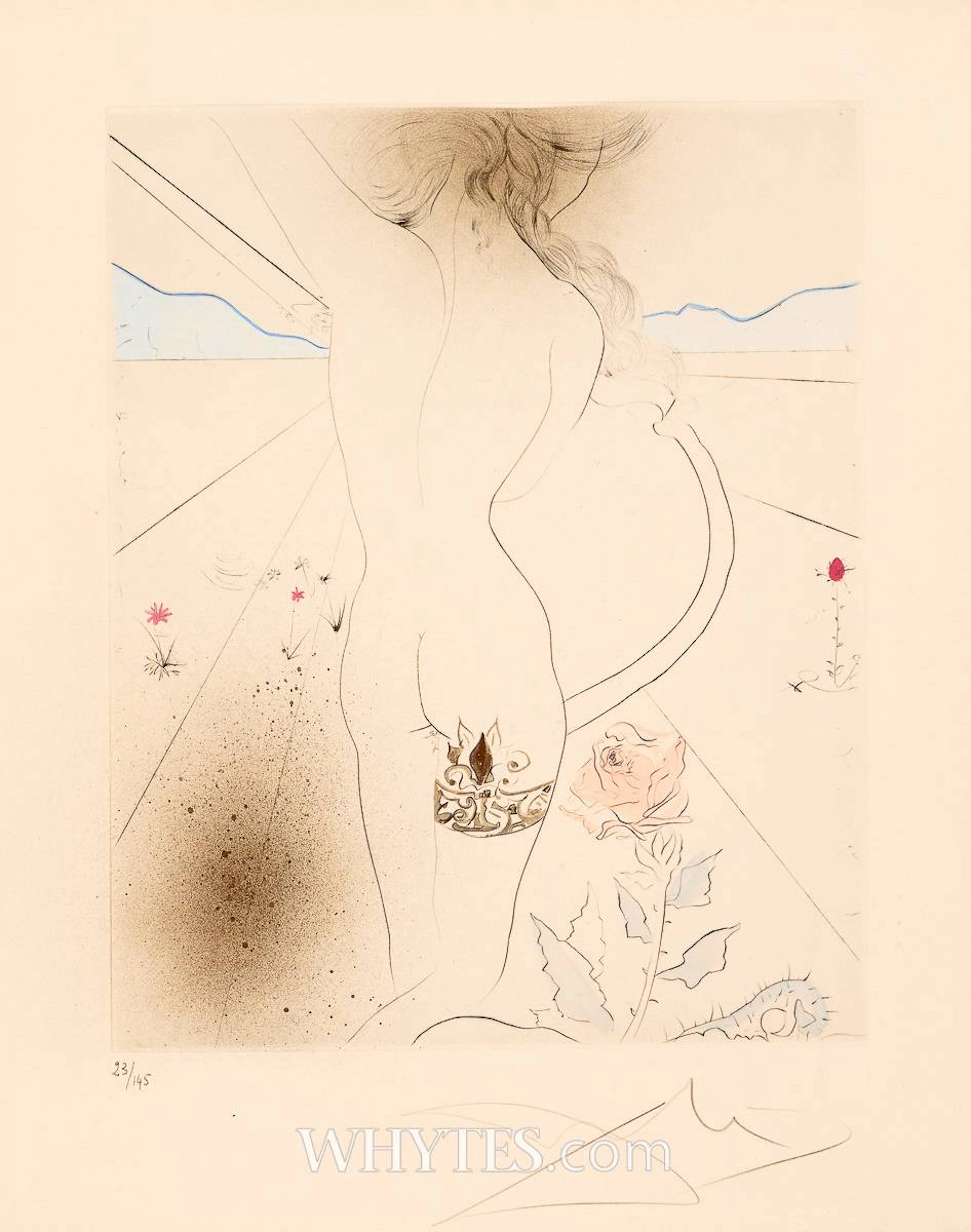 NUDE WITH GARTER, FROM THE HIPPIES SUITE, 1969/70