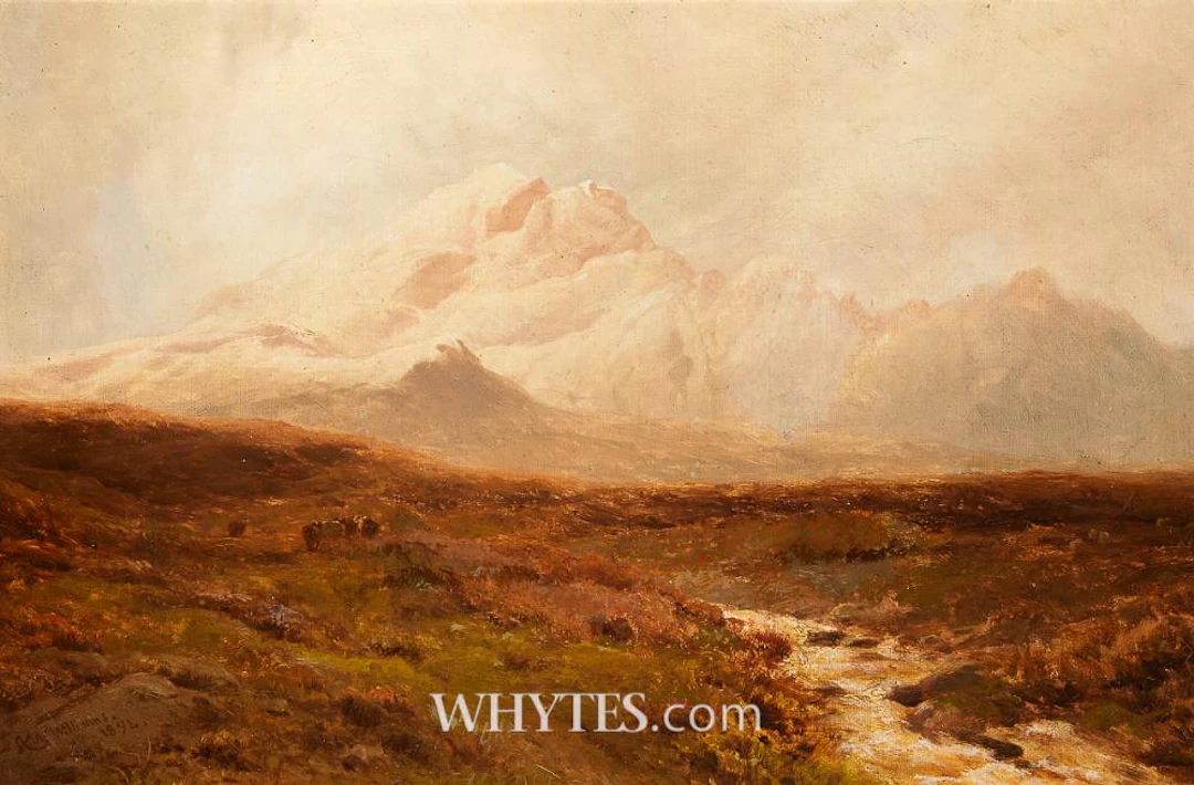 MOUNTAIN SCENE WITH MOOR, 1894