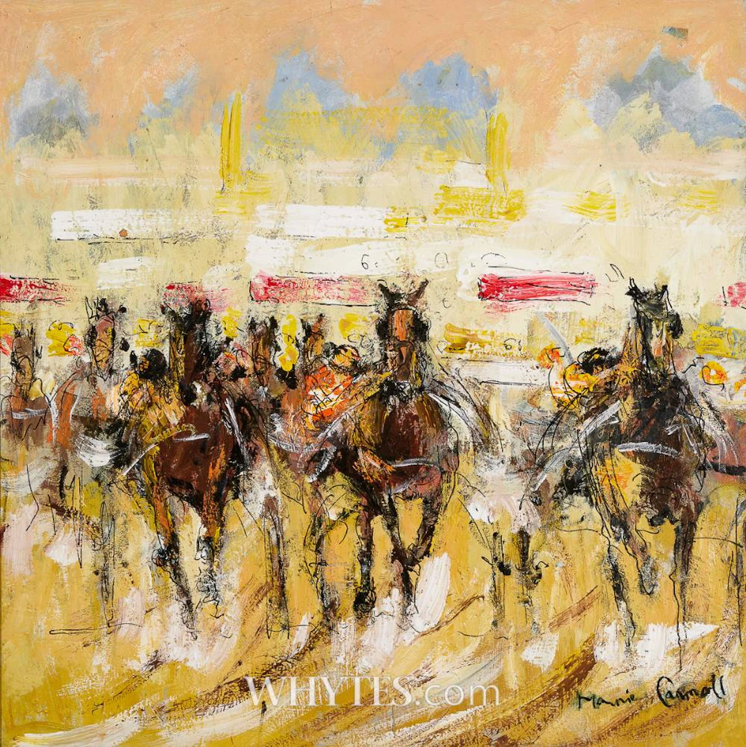 A FAST CHARGE IN PROGRESS, POLO, PHOENIX PARK, DUBLIN