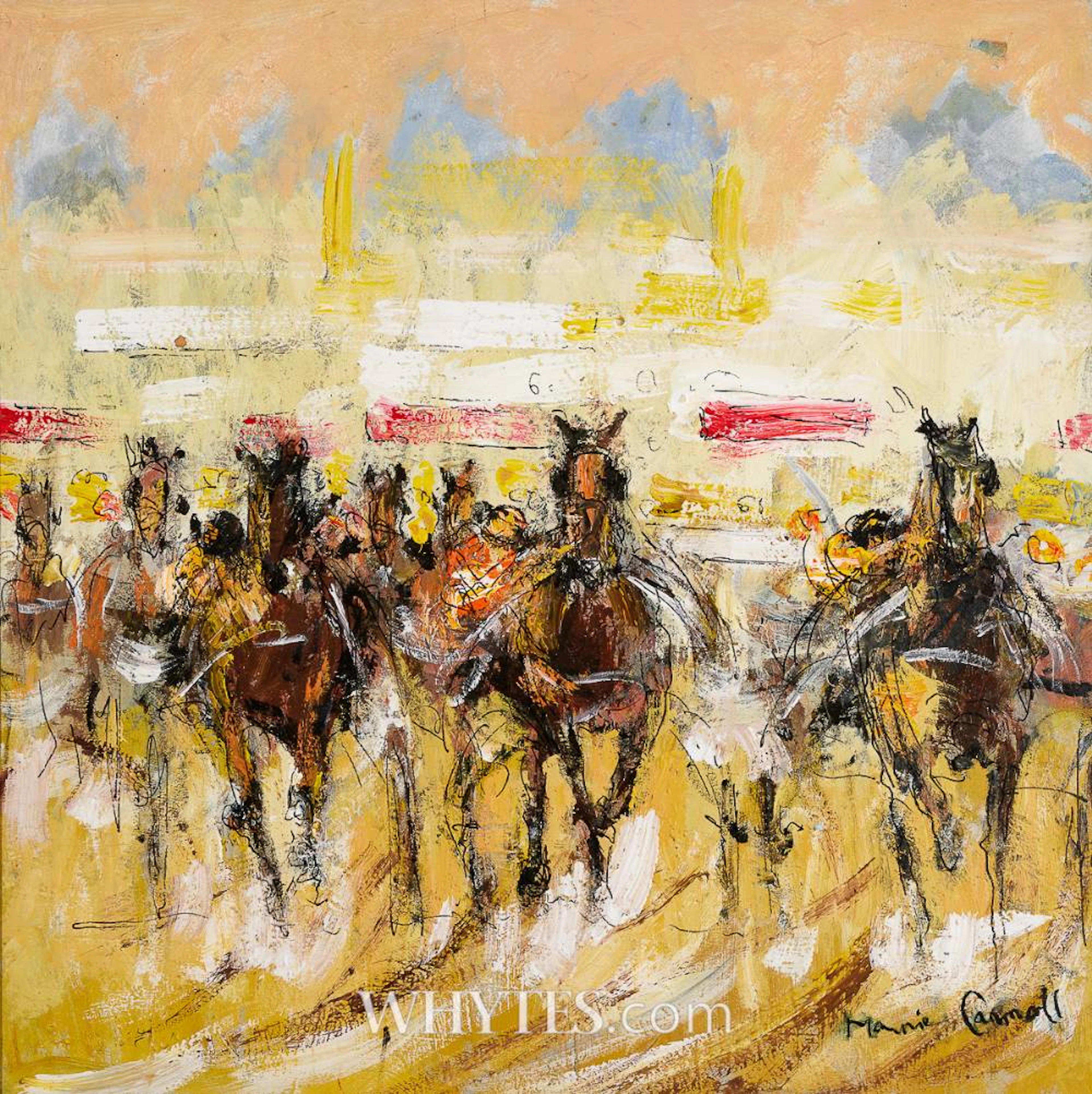 A FAST CHARGE IN PROGRESS, POLO, PHOENIX PARK, DUBLIN
