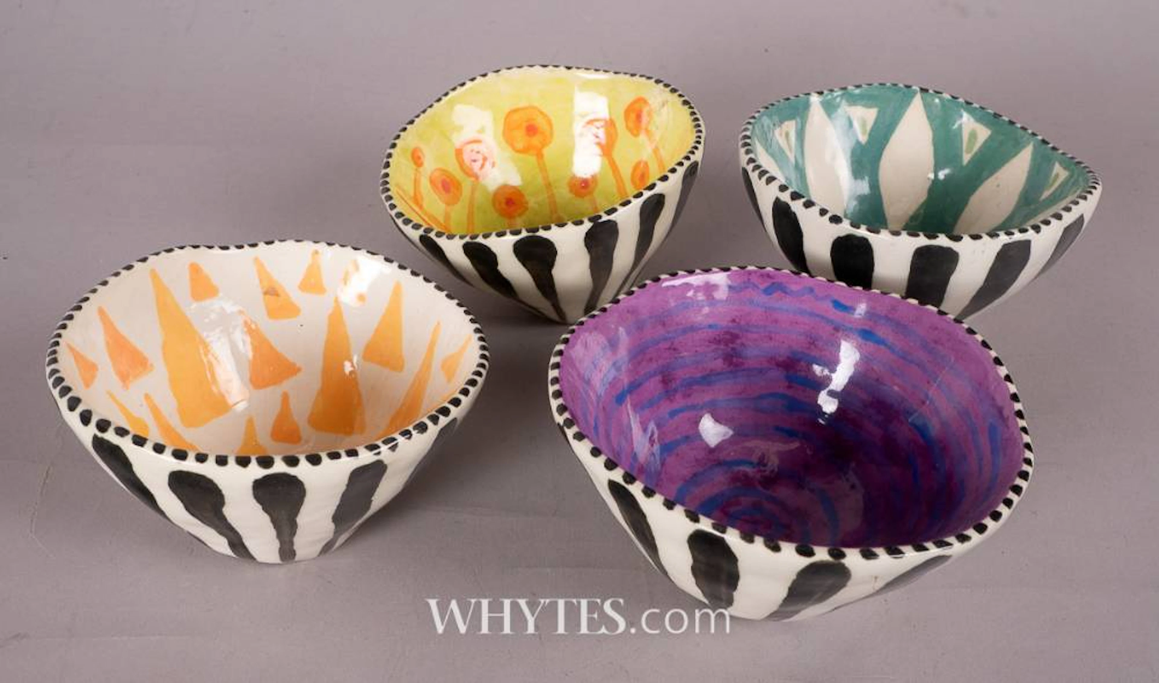 PINCH POT ICE CREAM BOWLS, 2008 (SET OF FOUR)