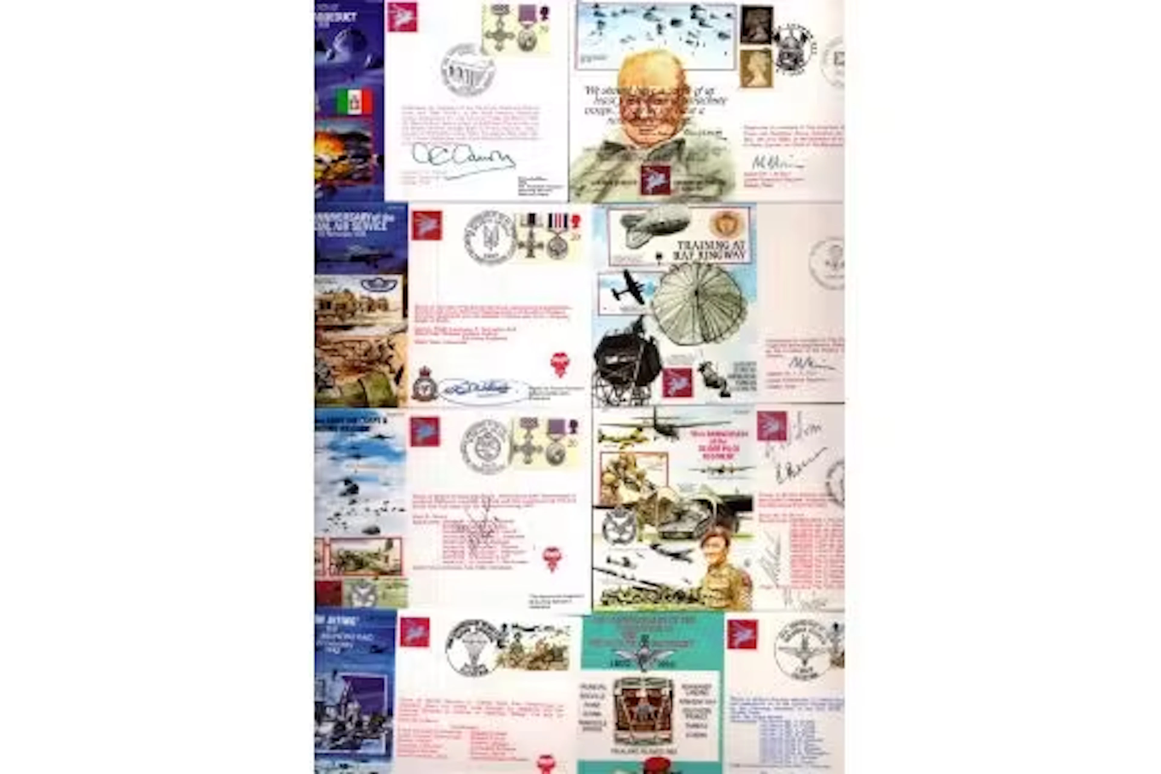 Military FDC 80 Anniversary of the RAF signed collection. Signed by
