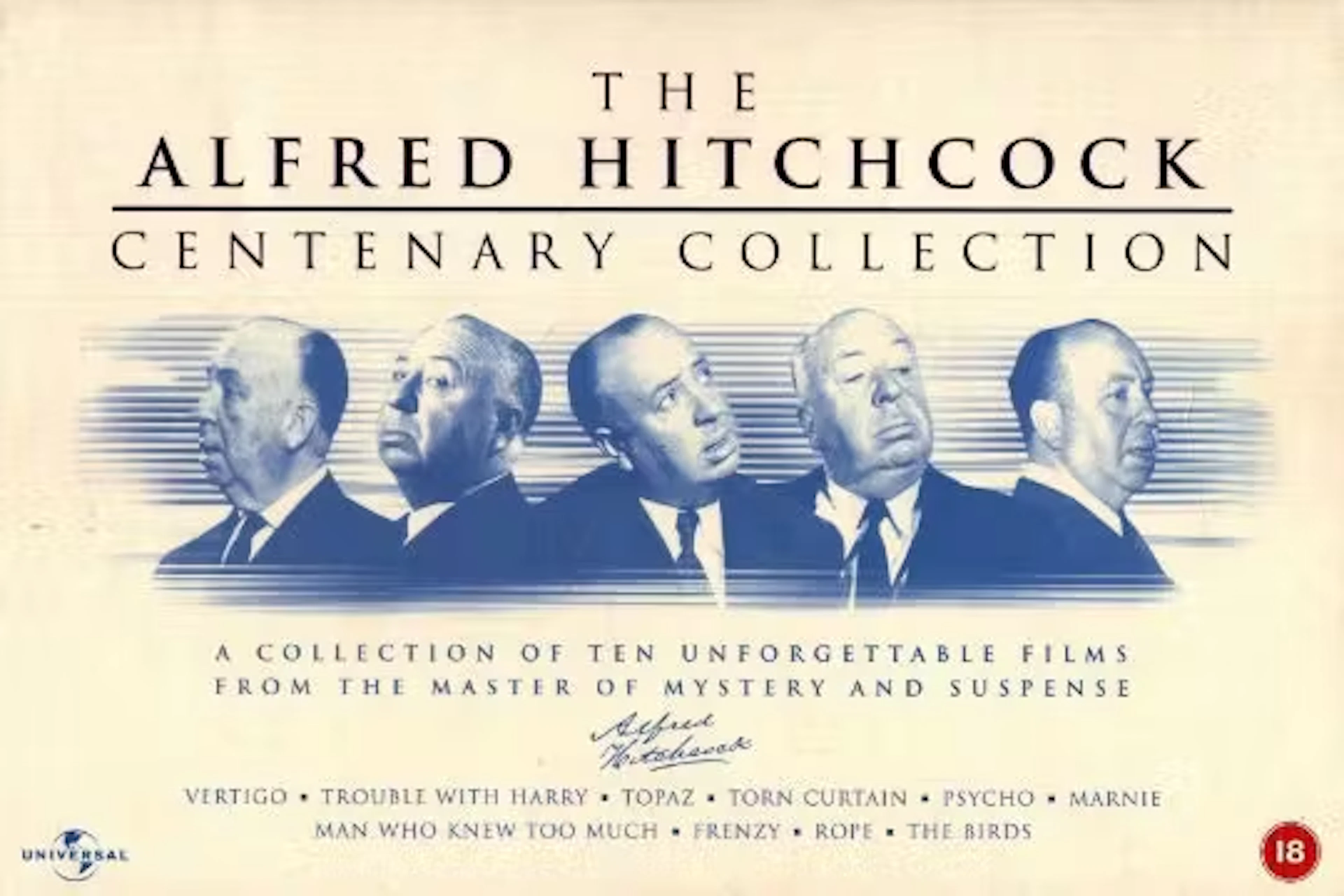 The Alfred Hitchcock Centenary Collection, a collection of 10 different
