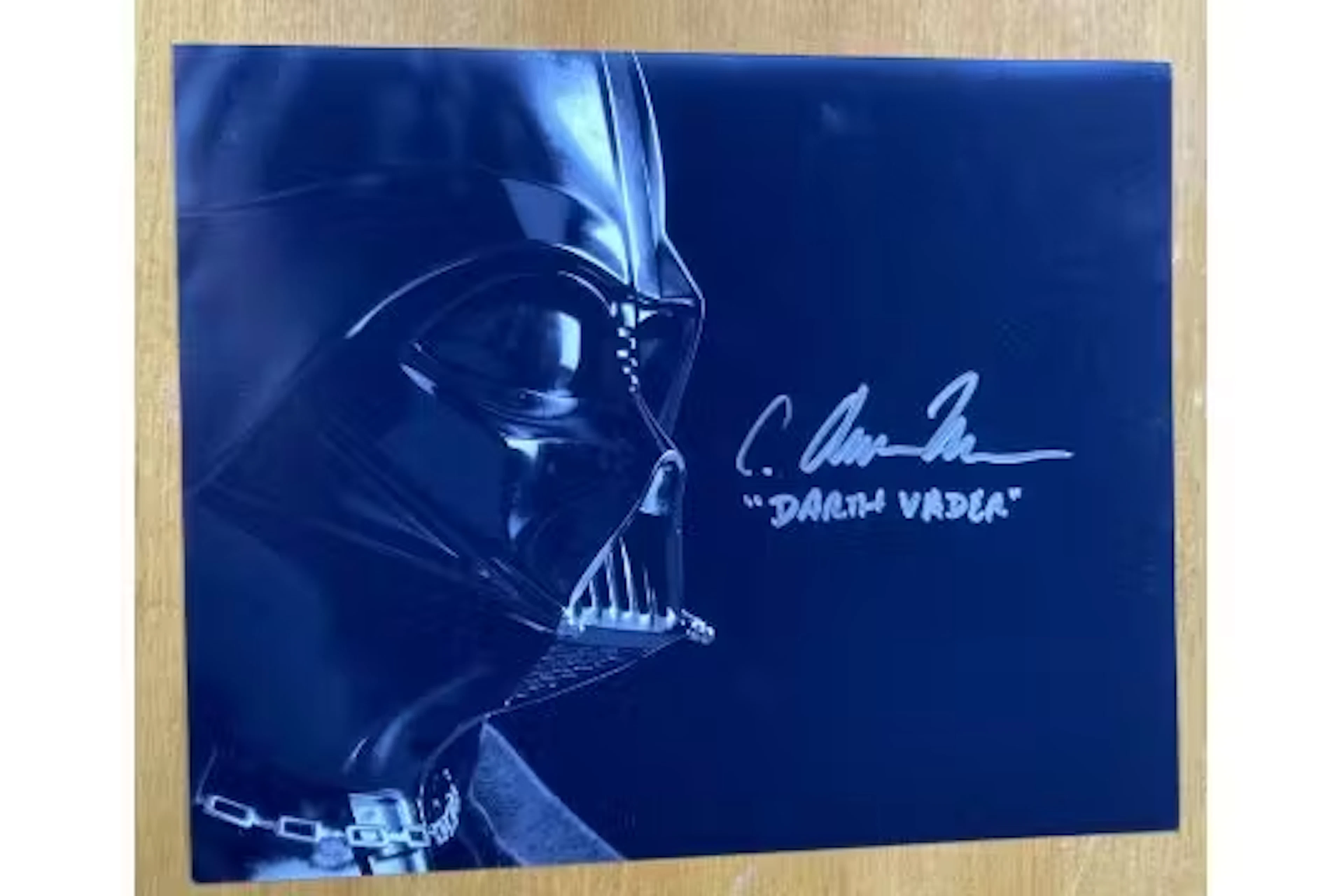 Star Wars 8 x 10 inch colour Darth Vader character photo signed by