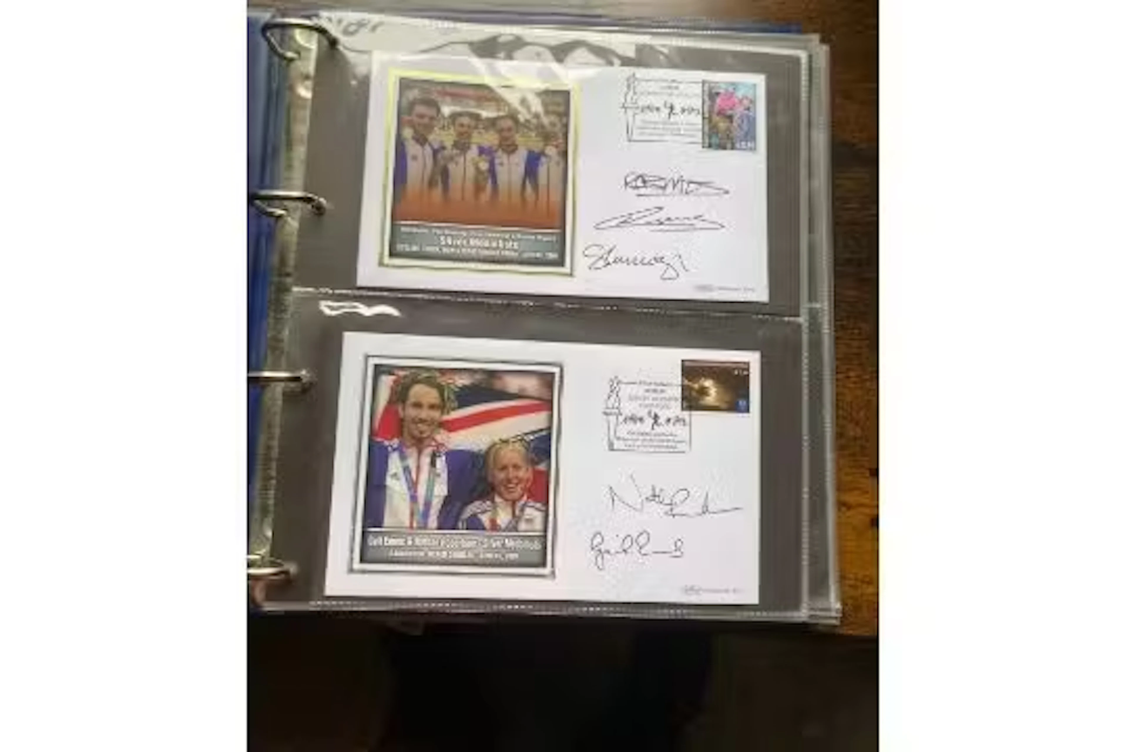 2004 Athens Olympic Medal Winners Signed Benham FDC collection in