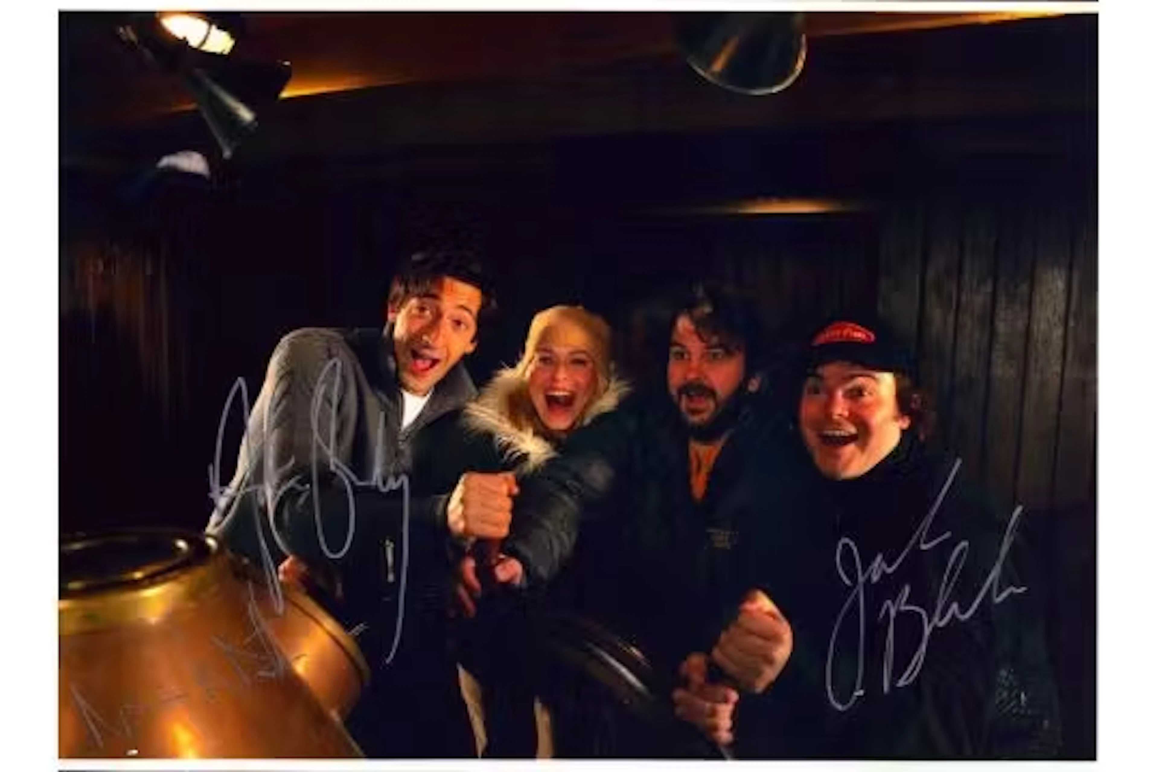 Jack Black, Adrien Brody, Naomi Watts signed 10x8 photo from King Kong film.