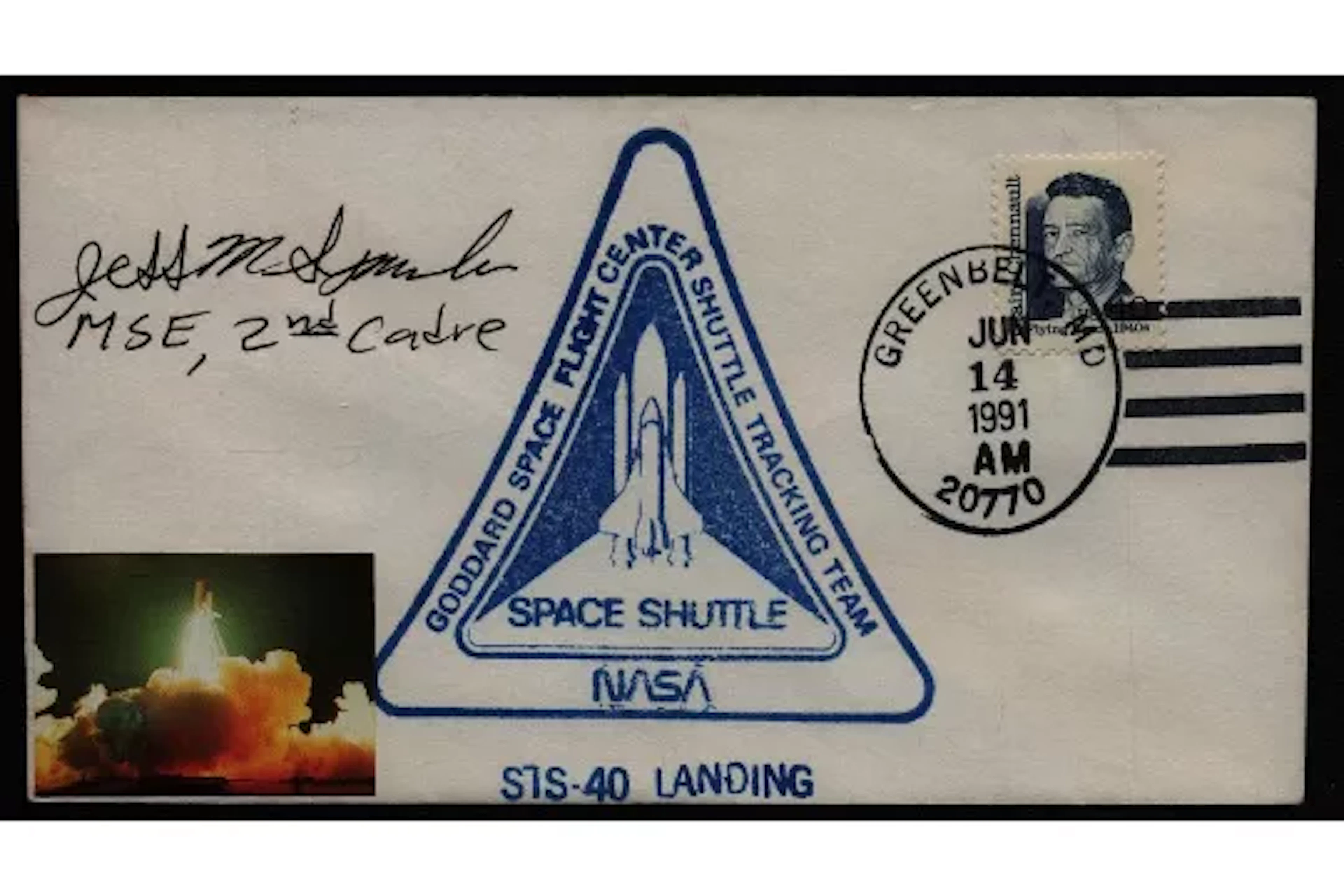 NASA Jess Sponable signed NASA Space Shuttle STS-40 Landing FDC PM