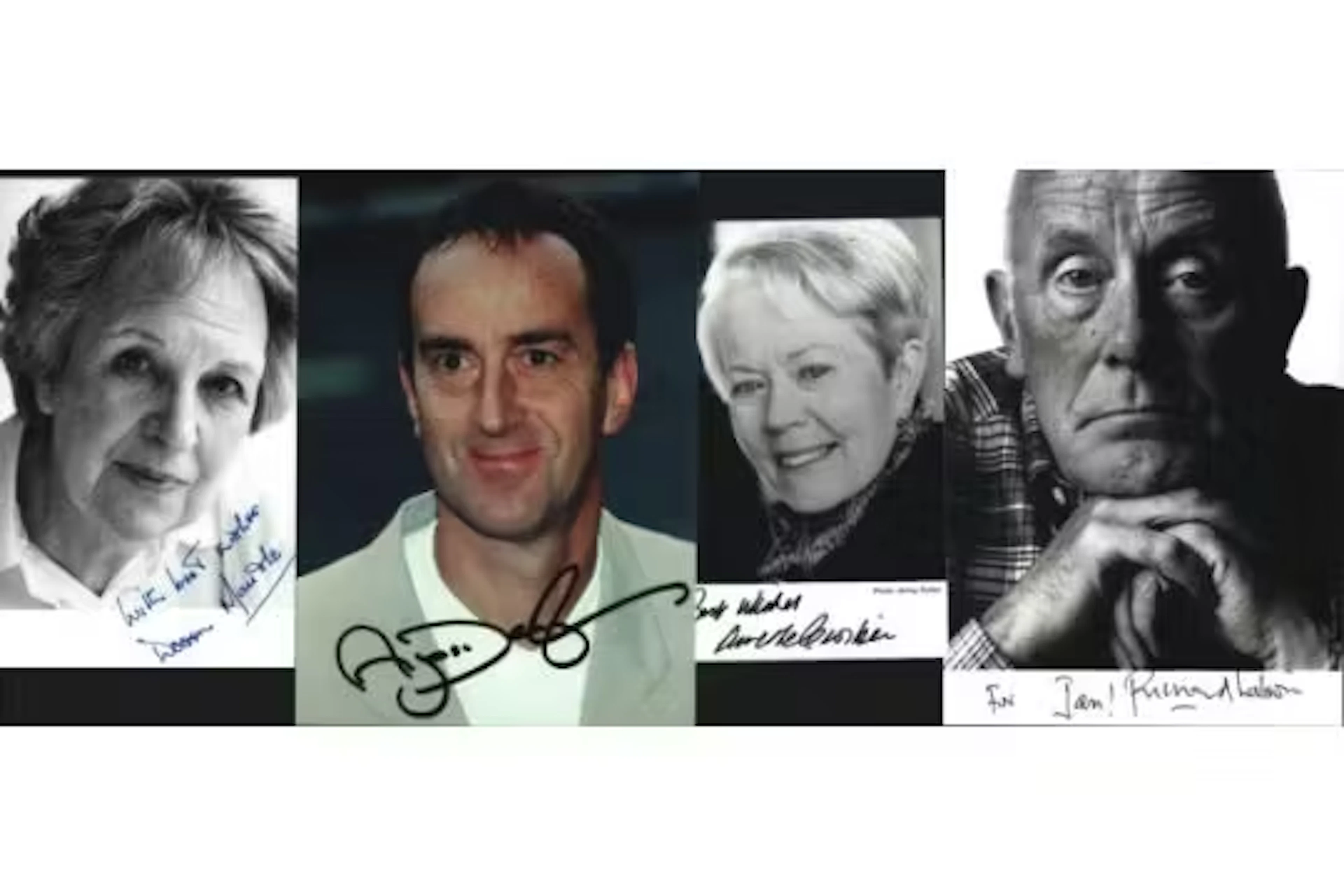 One Foot in the Grave collection two signed photos from cast members