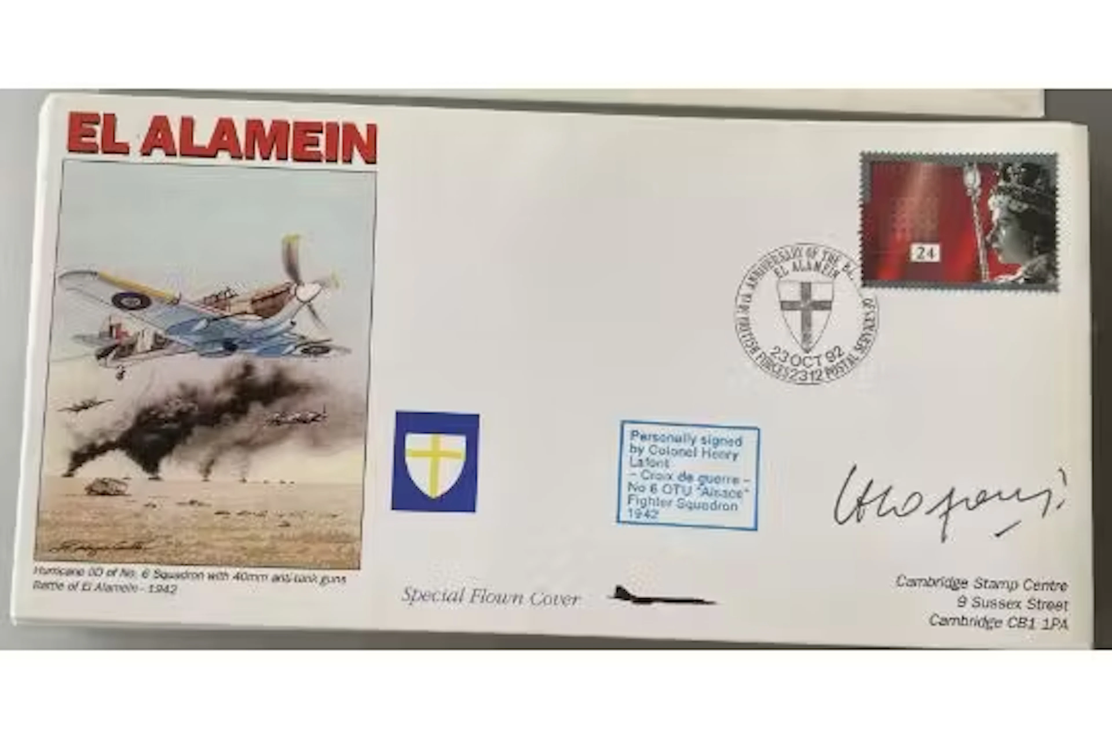 WW2 Battle Britain Col Henry Lafont CdG signed RAF Concorde flown