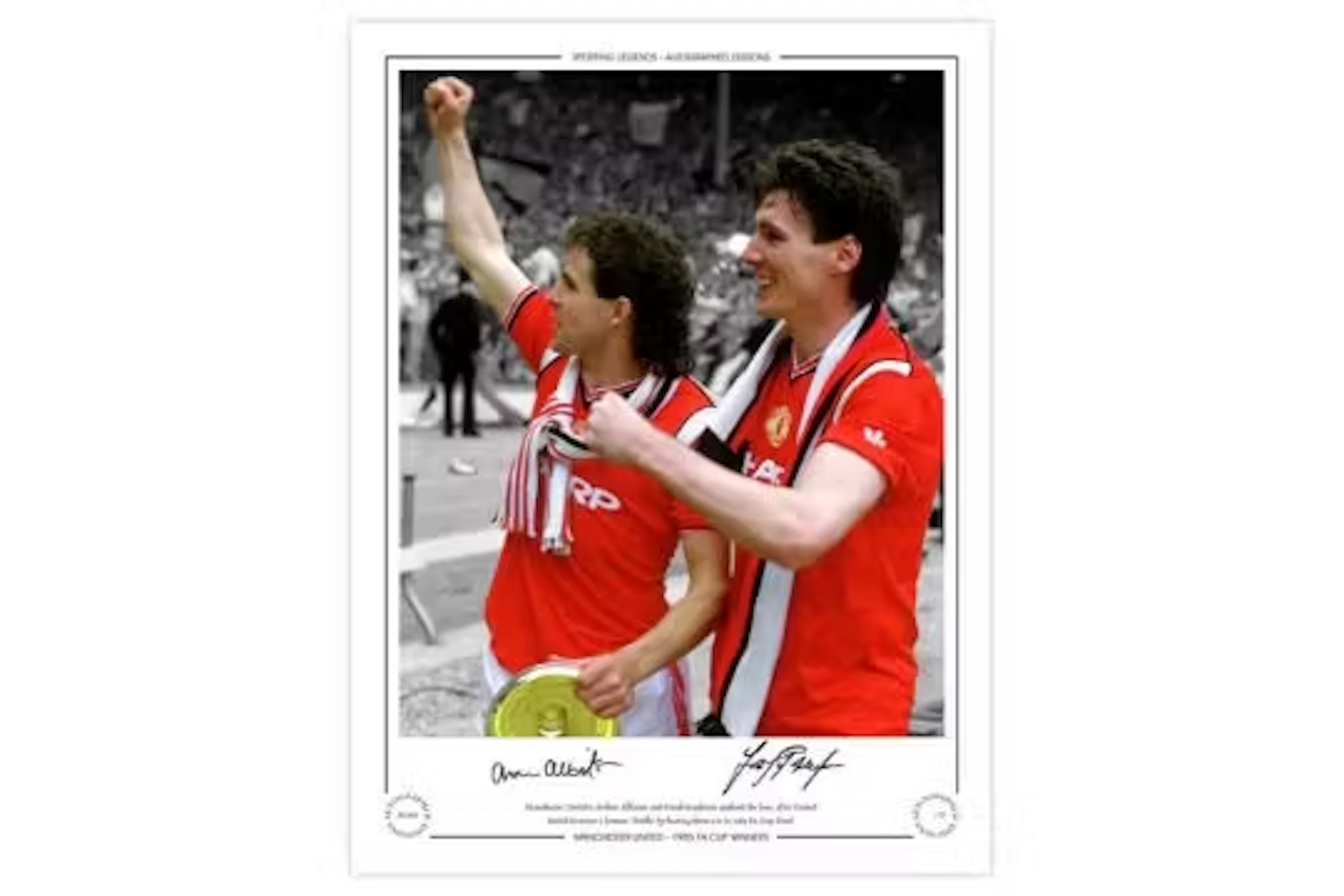 Autographed MAN UNITED 1985 Limited-Edition : A superbly produced