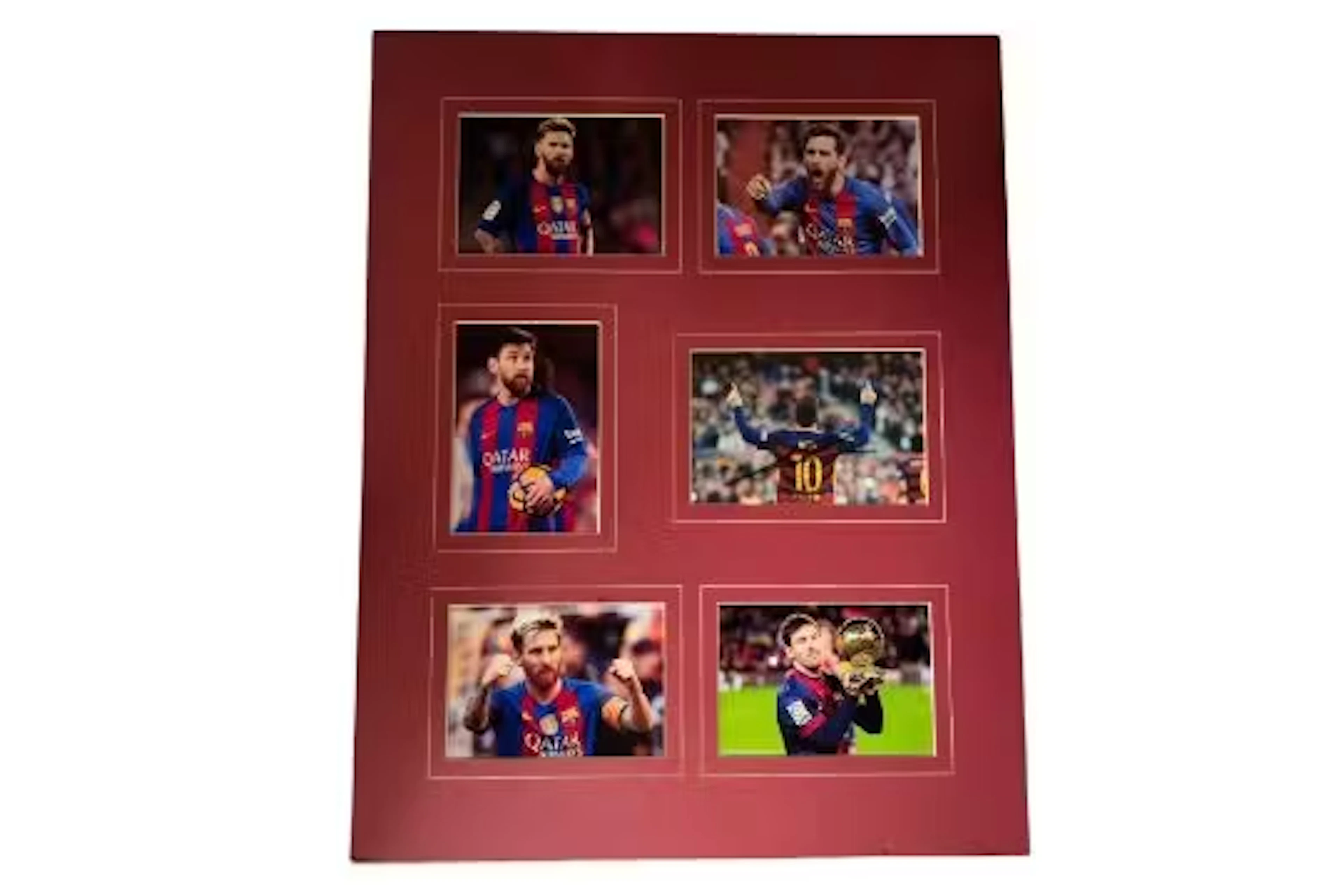 Football Lionel Messi 20x16inch overall mounted signature display