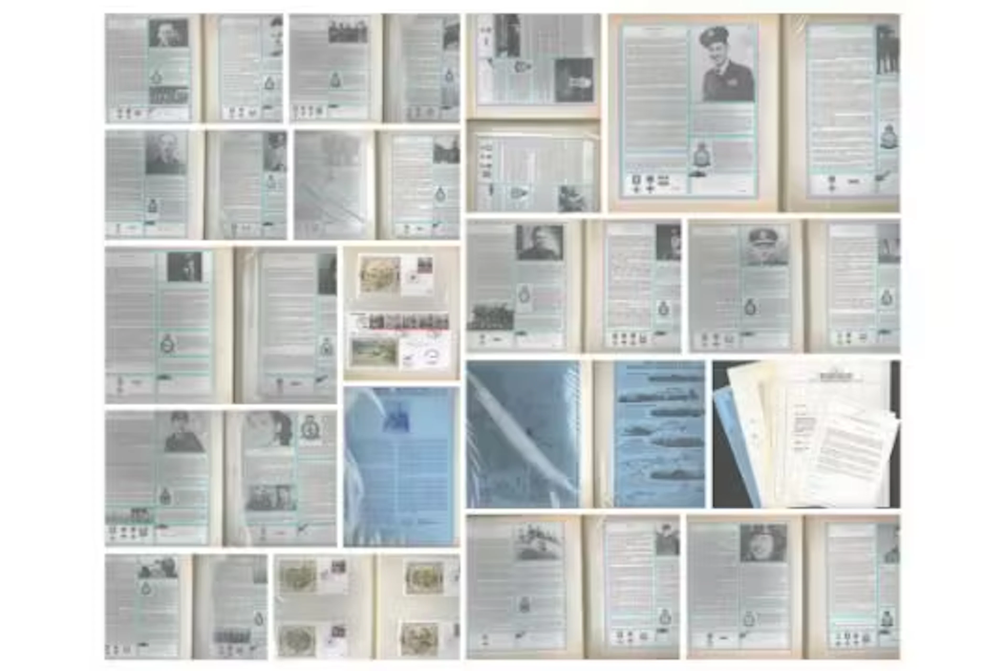 RAF Bomber Command Multi signed collection WWII. Signed by Hamish