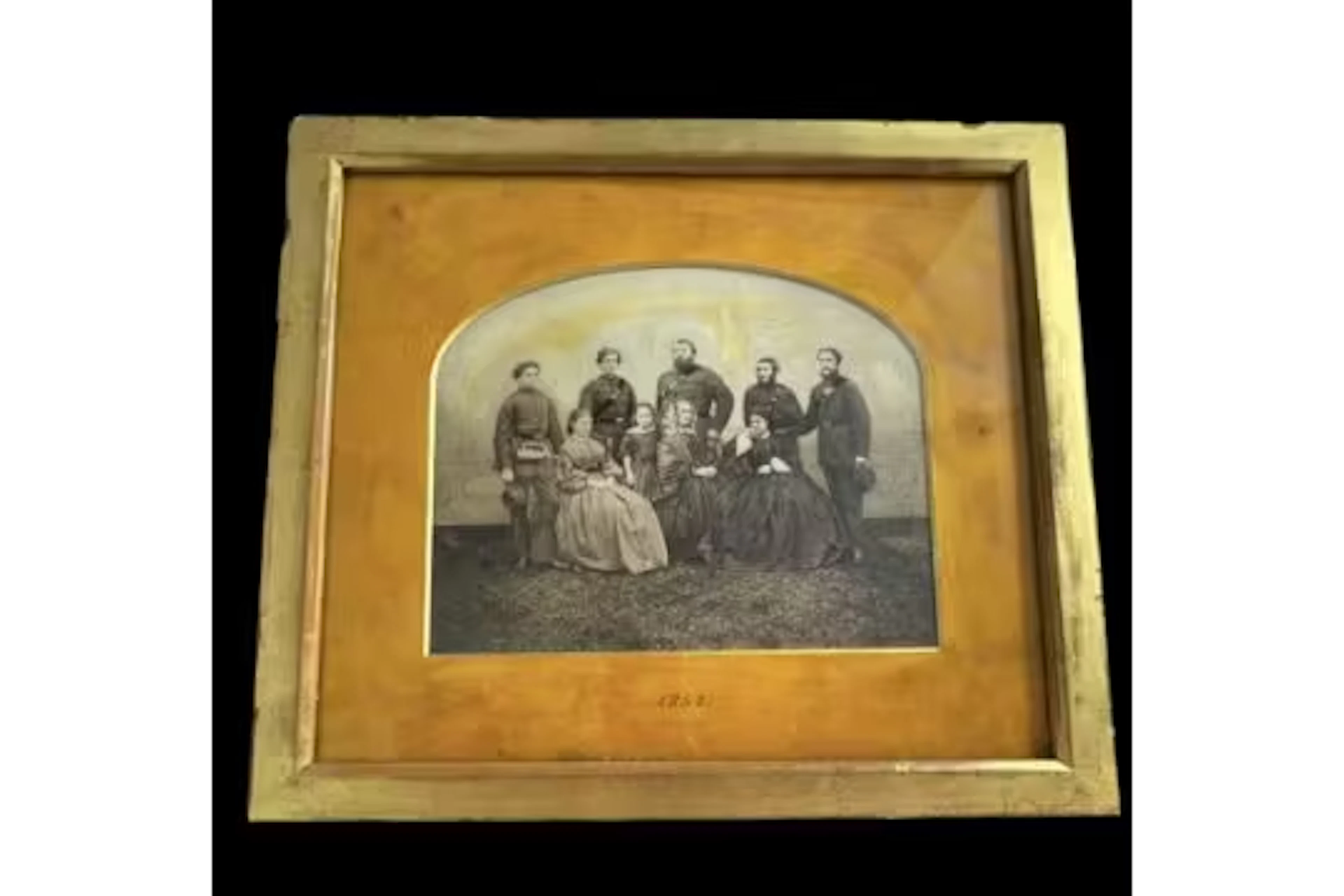 Original Antique American Civil War Family Photo 1862 "Off To War".