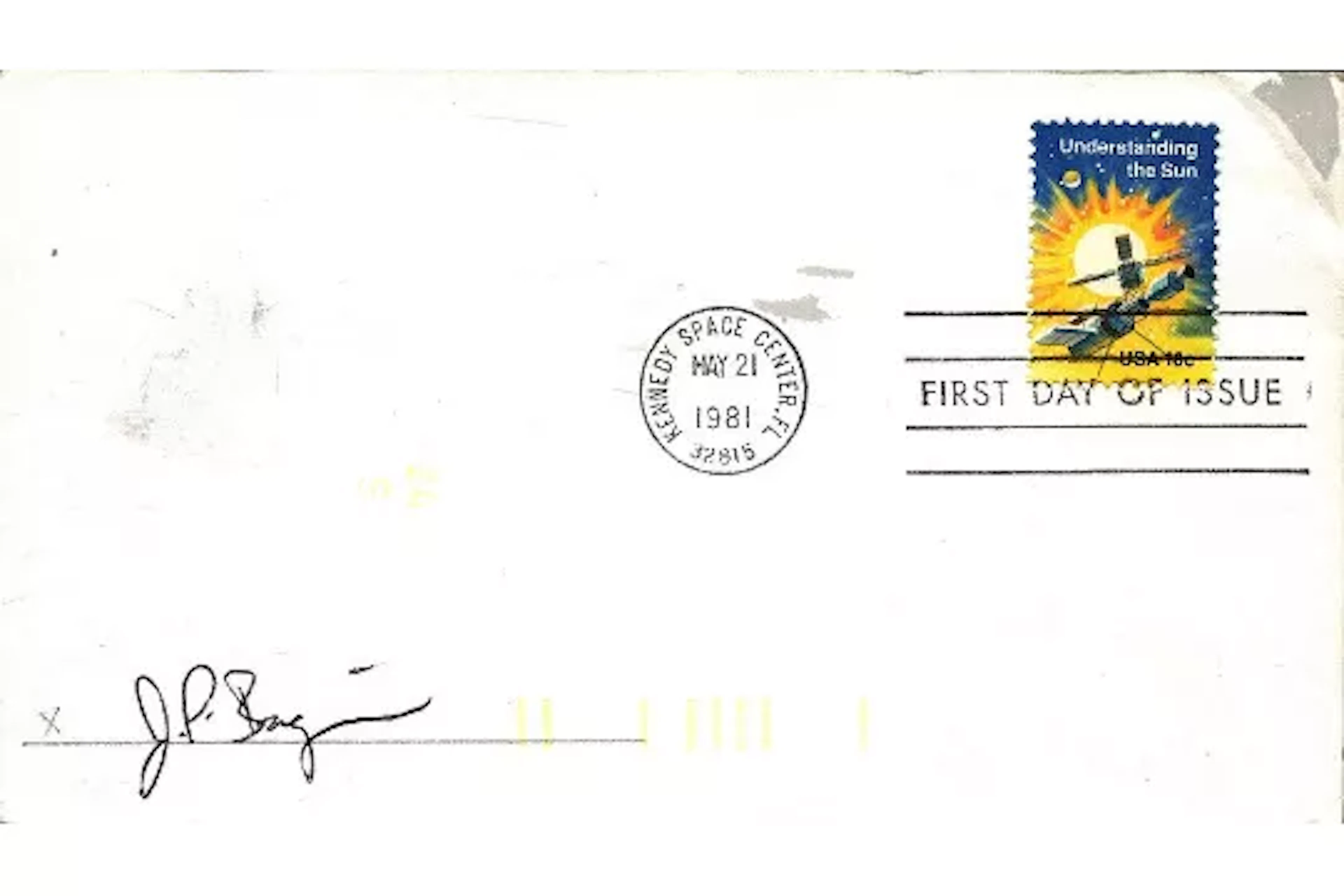 Astronaut Jim Bagian signed commemorative FDC PM Kennedy Space Center