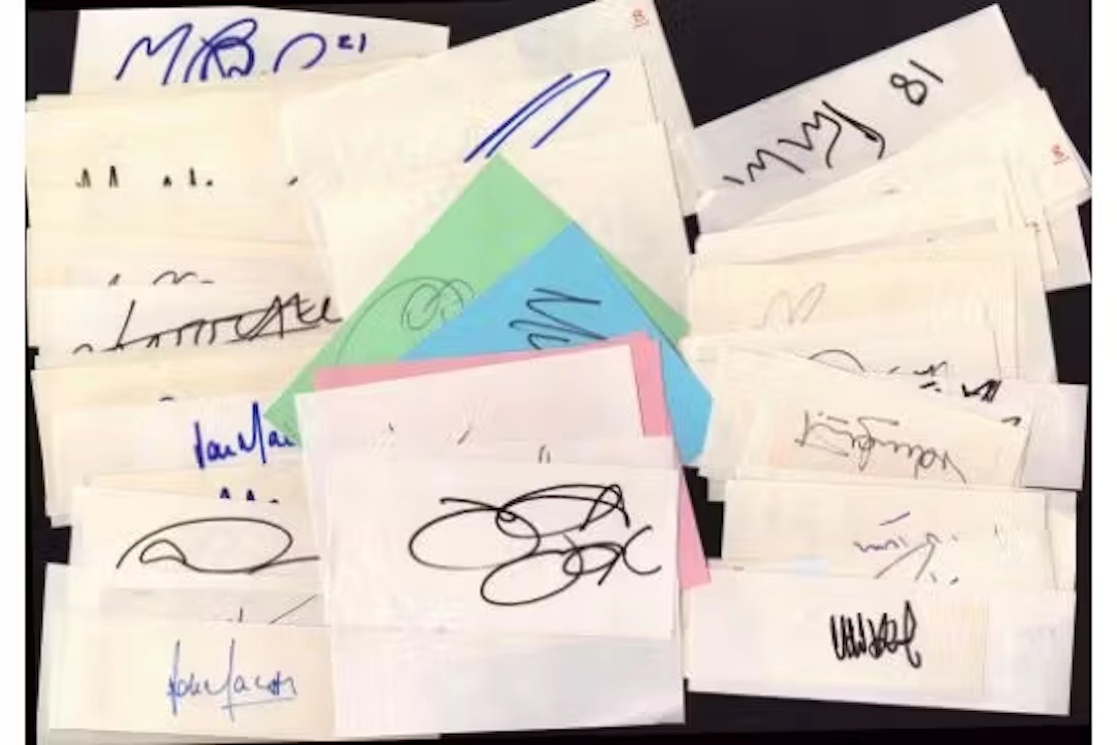 Sport Collection Approx 50 signed cards of legendary names including