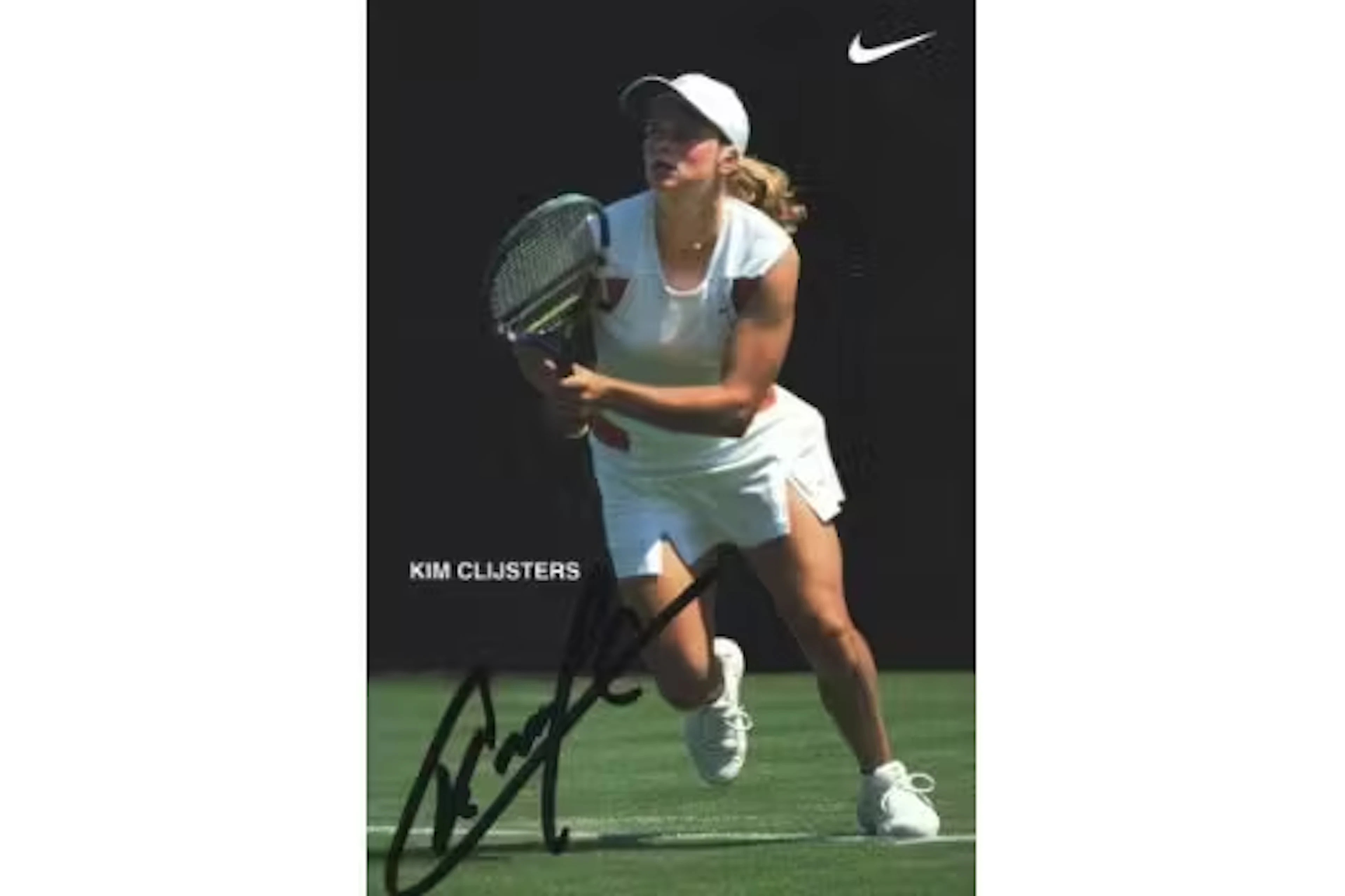 Kim Clijsters signed 6x4 inch Nike colour photo. Kim Antonie Lode