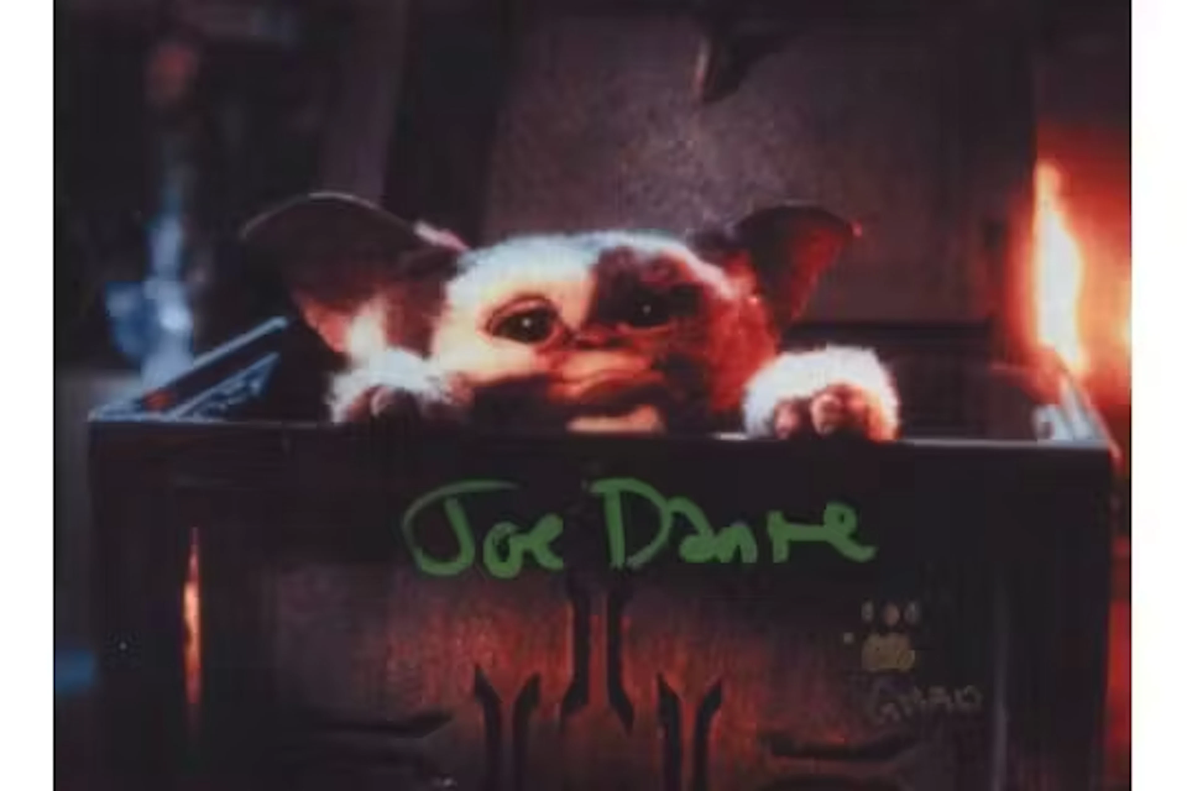 Joe Dante signed 7x5inch colour photo. Good condition. All autographs