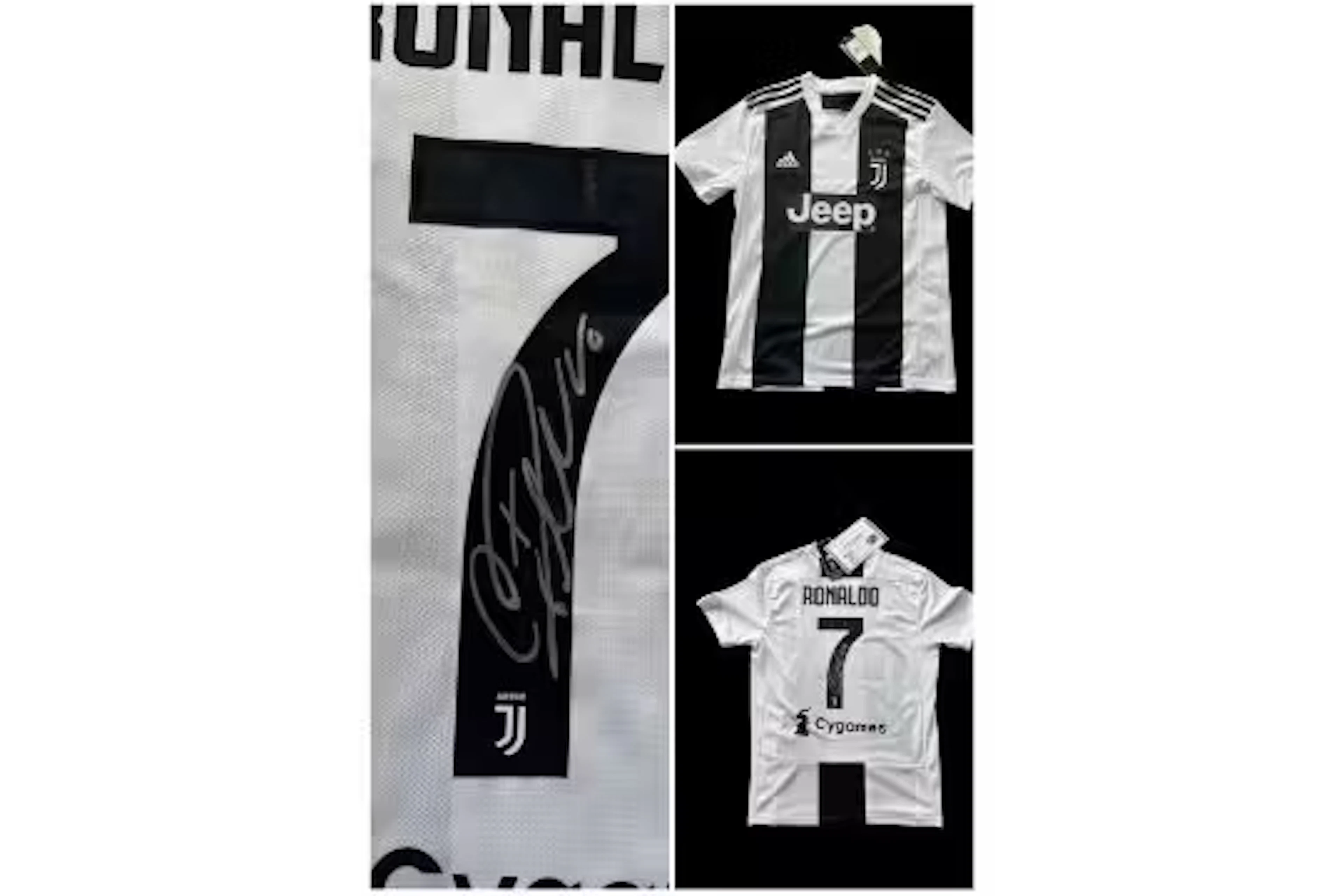 Cristiano Ronaldo signed Juventus F.C Adidas replica home football