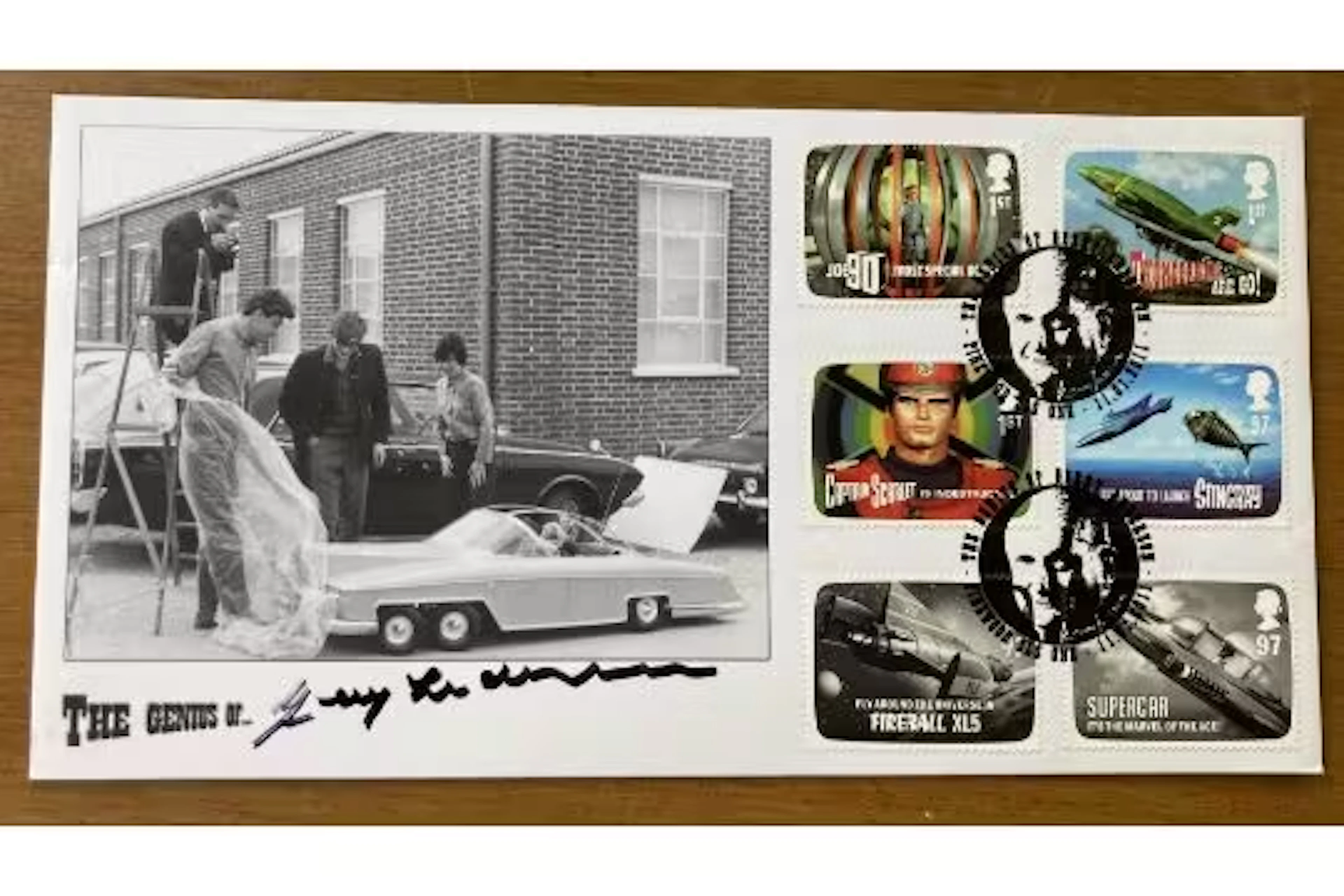 Thunderbirds Gerry Anderson signed FDC The genius of Gerry Anderson