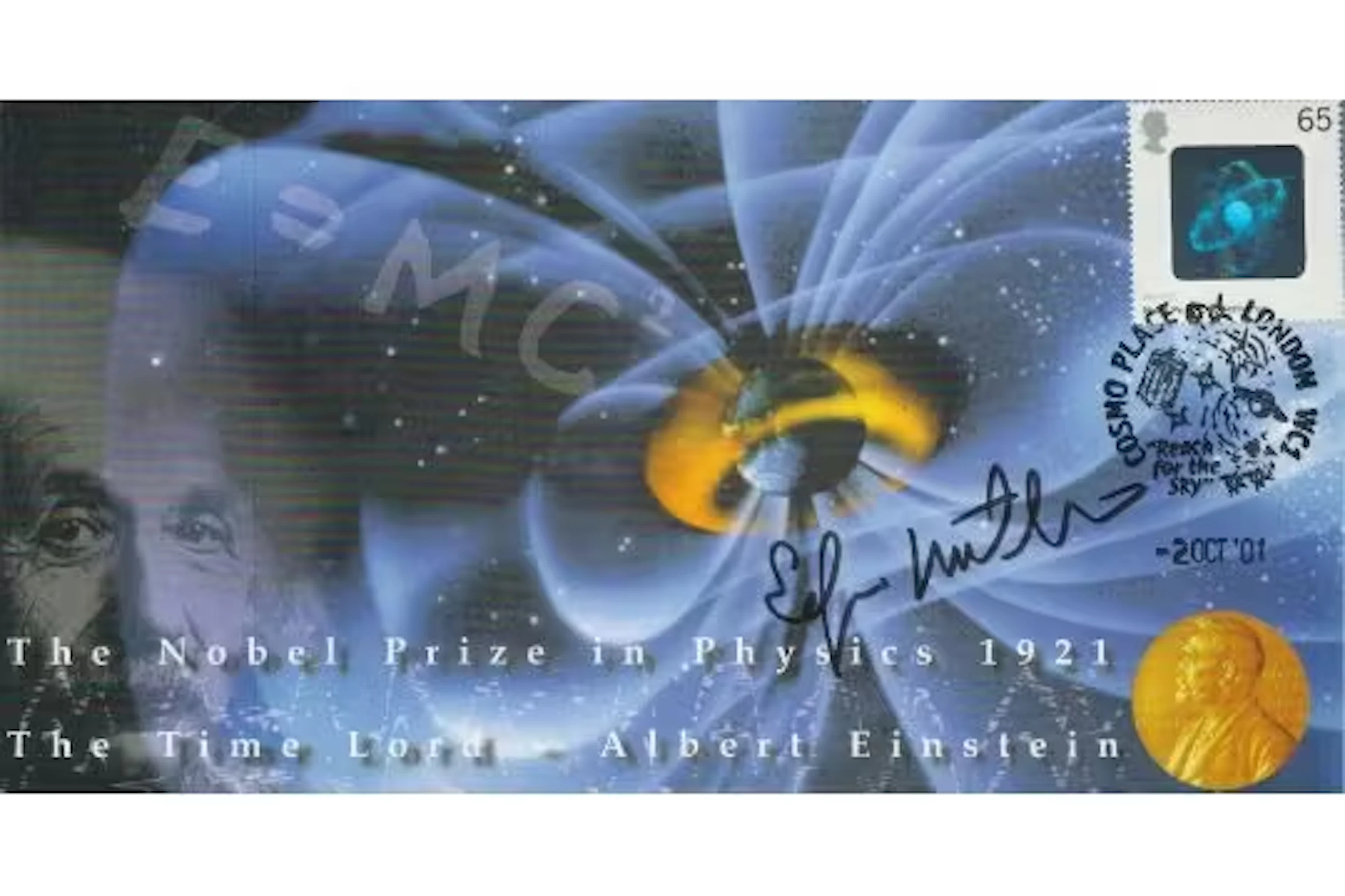NASA Astronaut Apollo 14 moonwalker Dr Edgar Mitchell signed Space