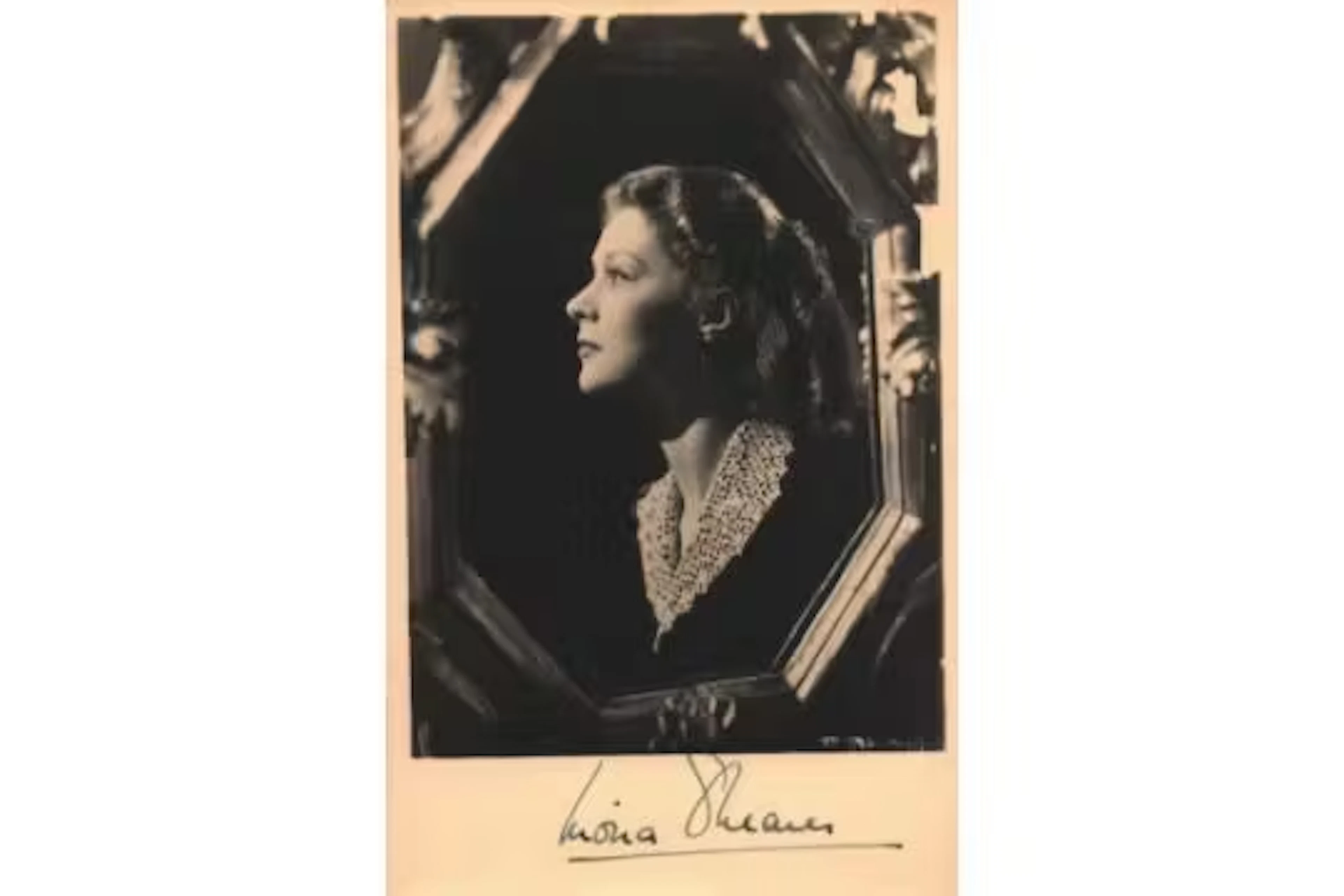Moira Shearer signed 6x4inch vintage sepia photo. Good condition.