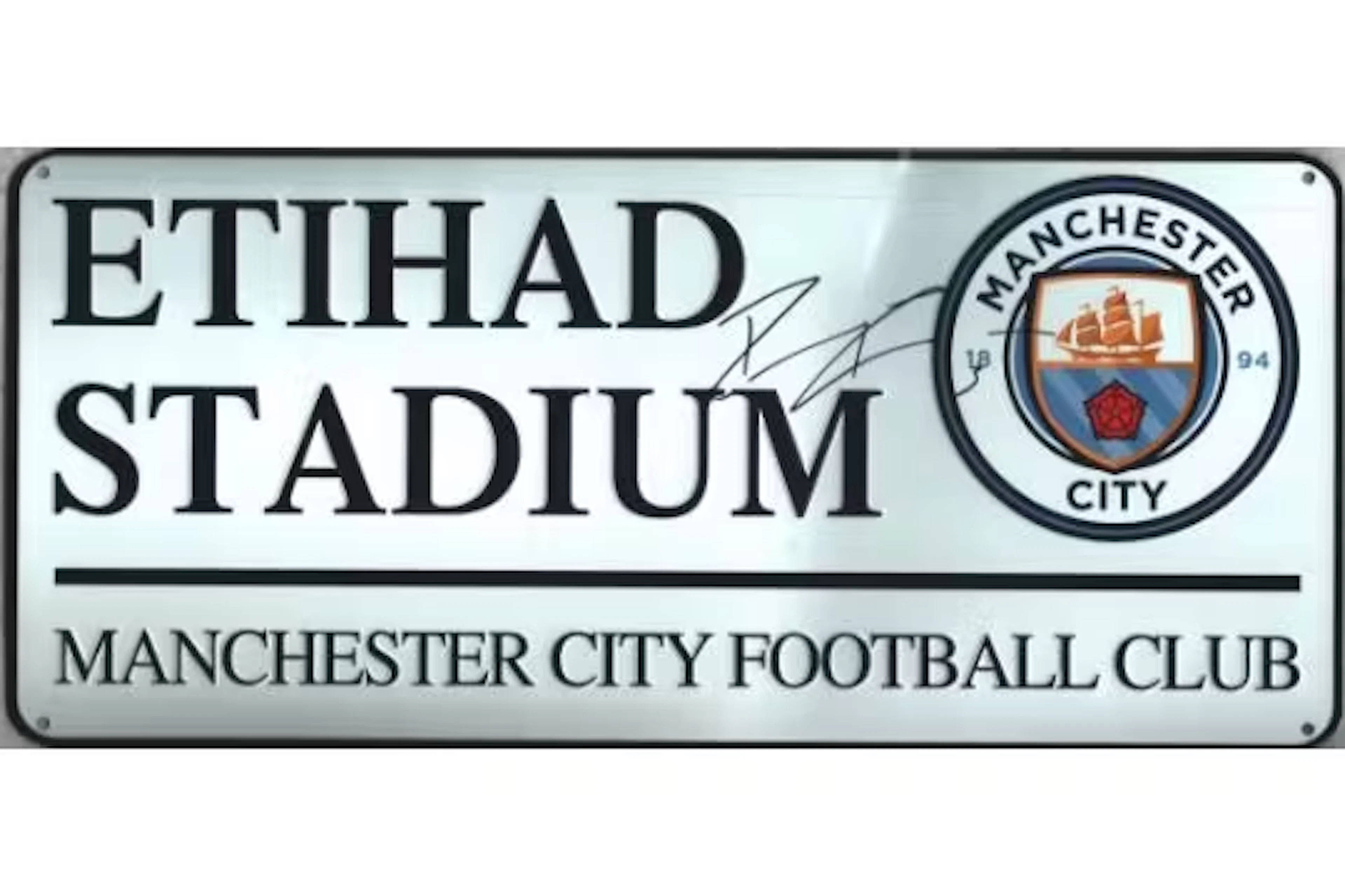 Football Ruben Dias signed Manchester City FC Official Football Coloured