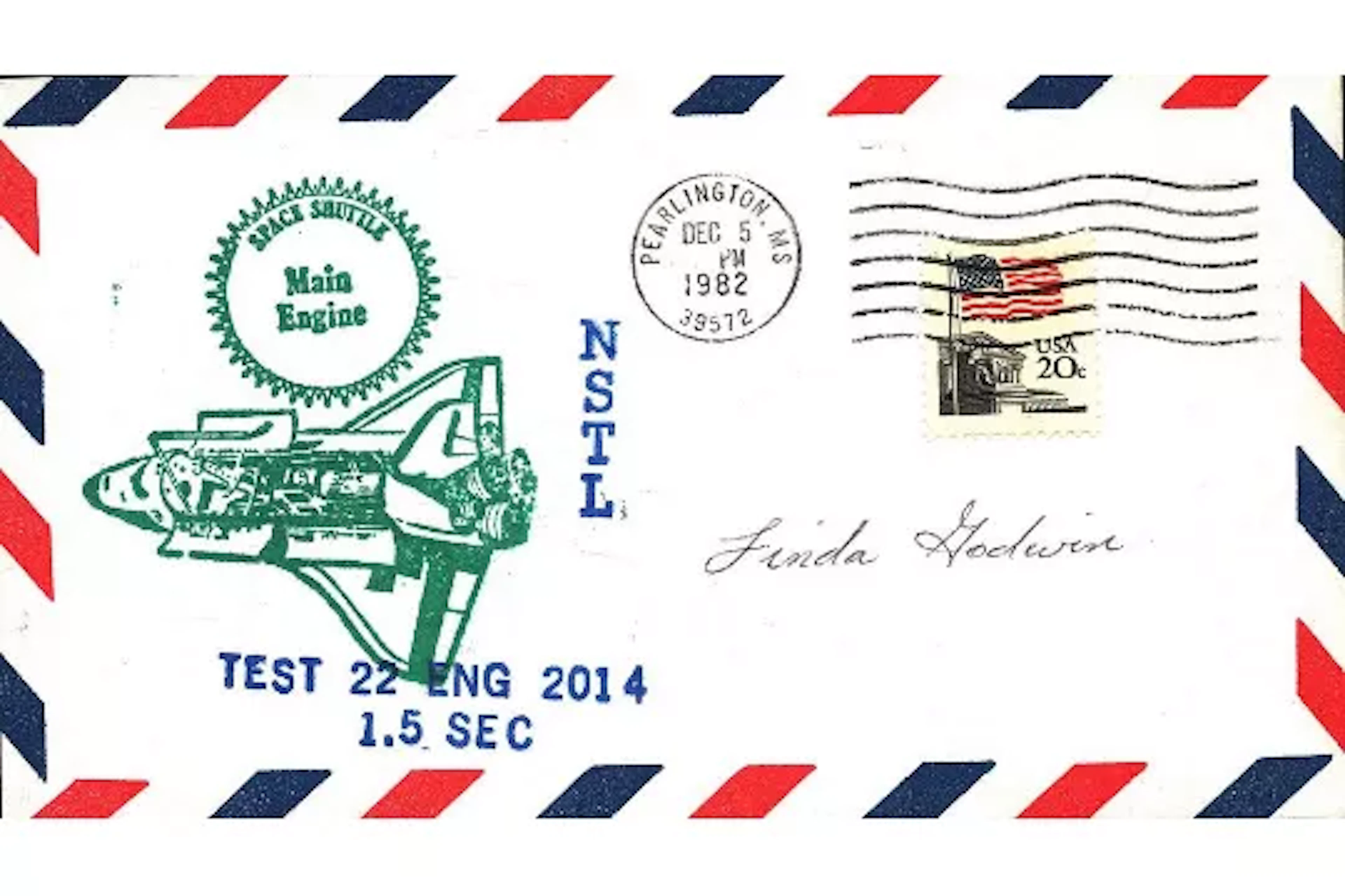 Astronaut Linda Godwin NSTL Test 22 ENG 2014 commemorative FDC. Missions: