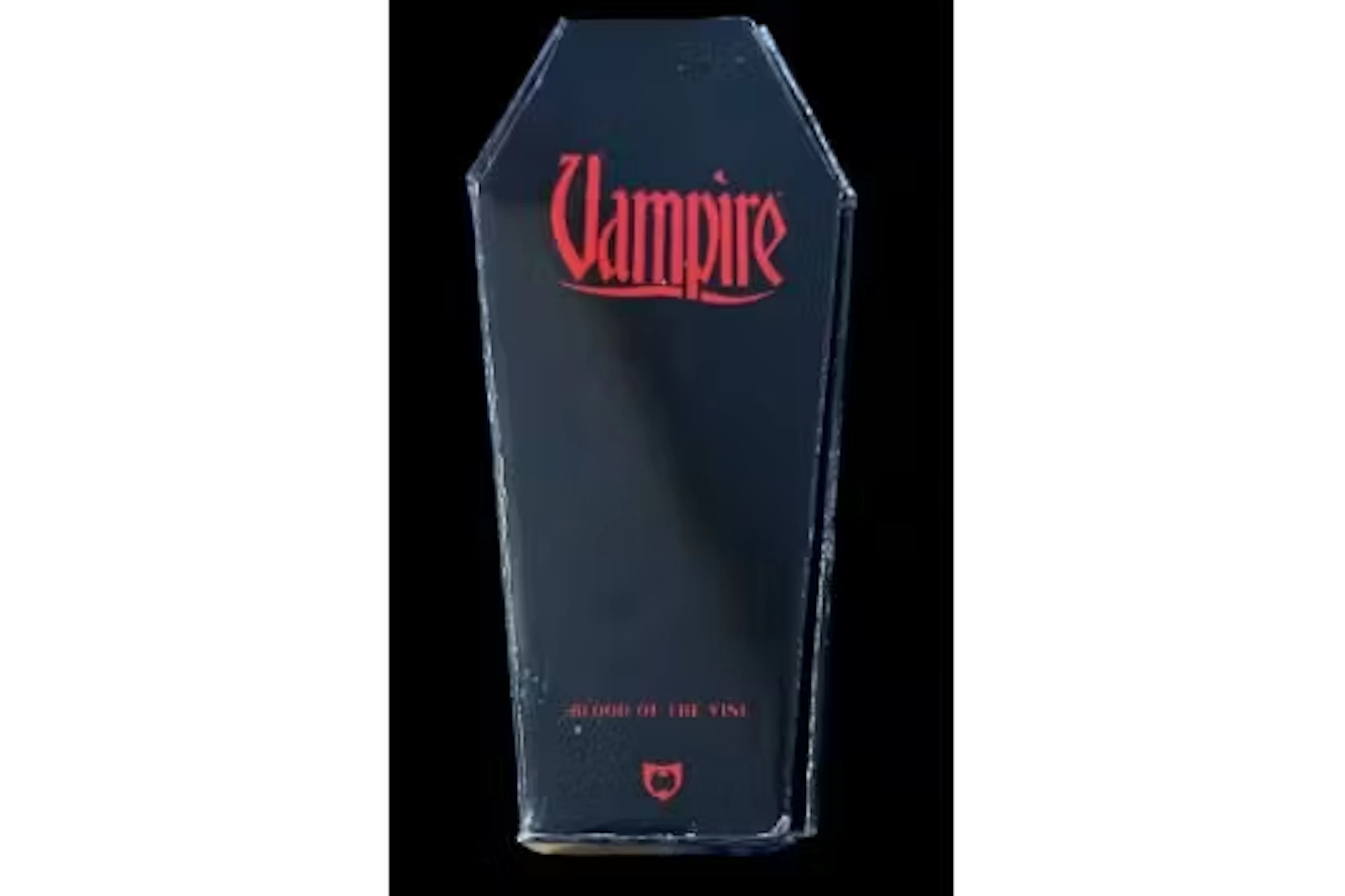 Vampire Merlot red wine1996 in gift case coffin blood of the vine