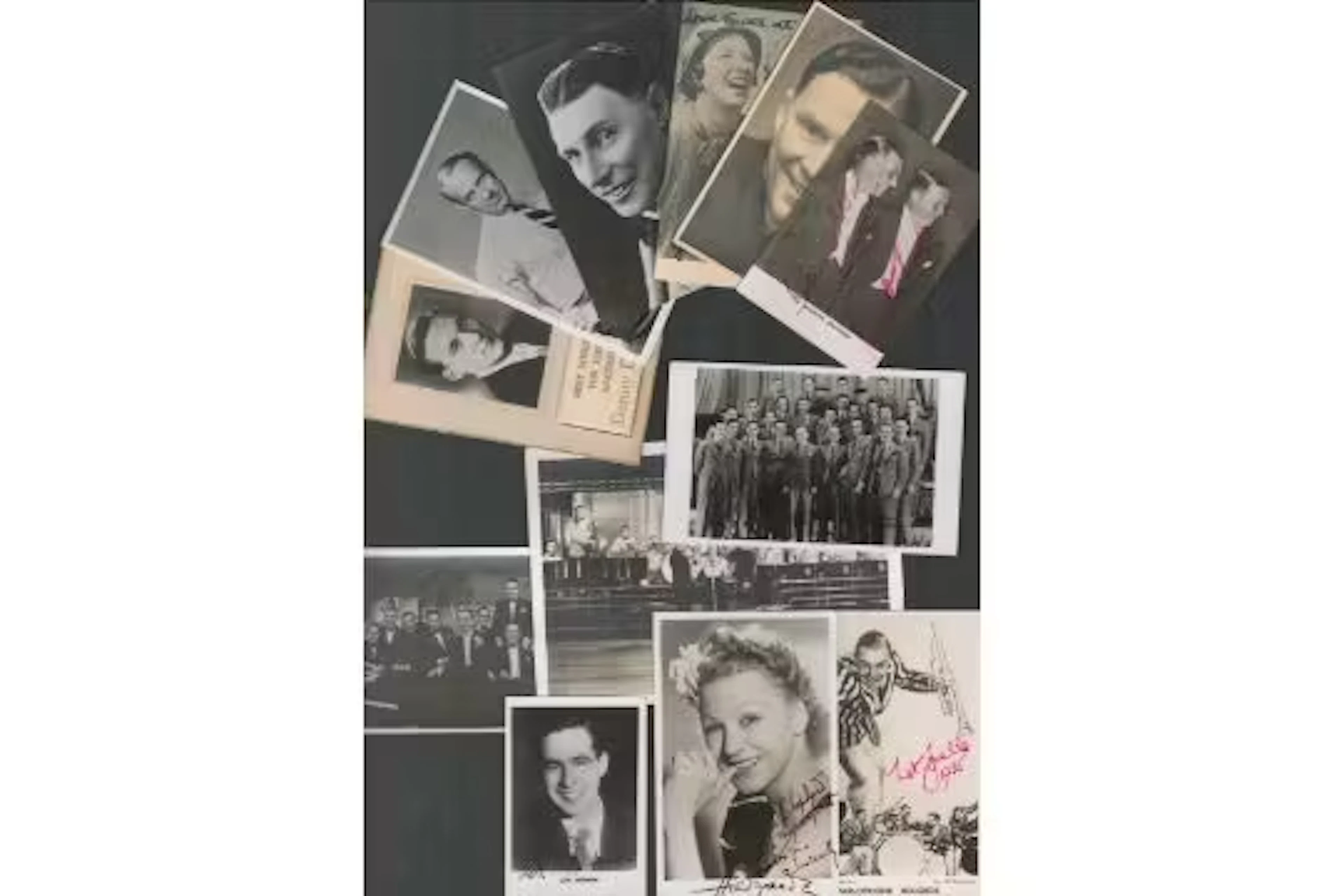 Vintage Entertainment collection 12, signed black and white photos