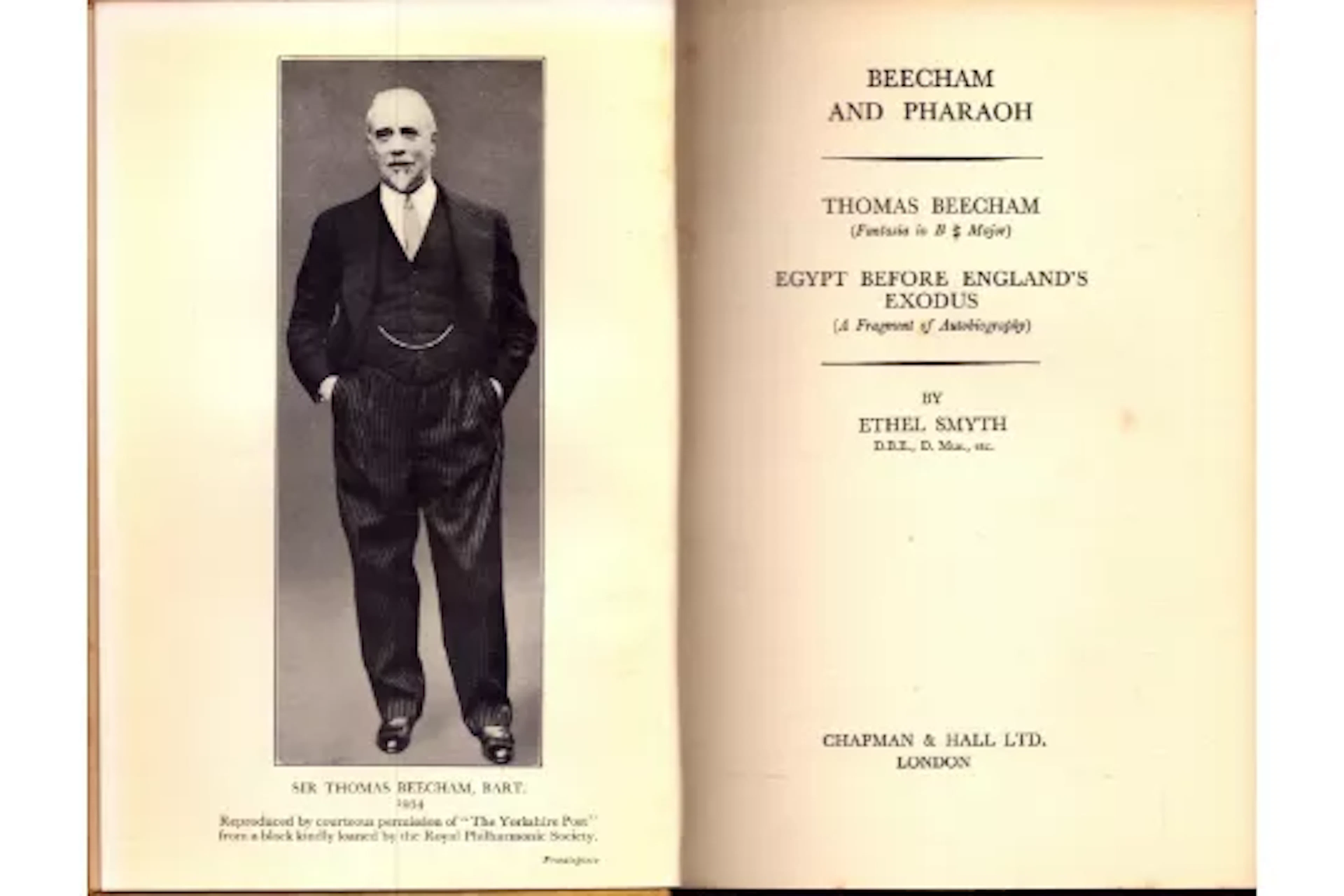 Beechman and Pharaoh, Thomas Beechman, Egypt Before England's Exodus