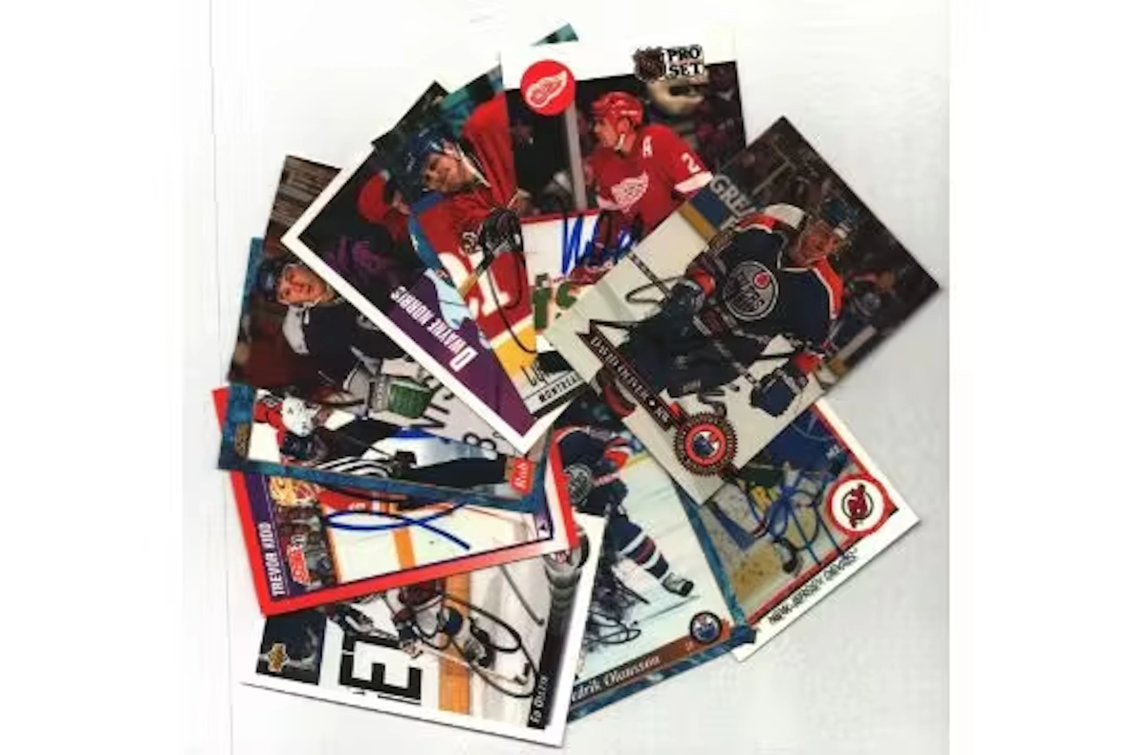 Ice Hockey signed trading card collection includes 10,cards great
