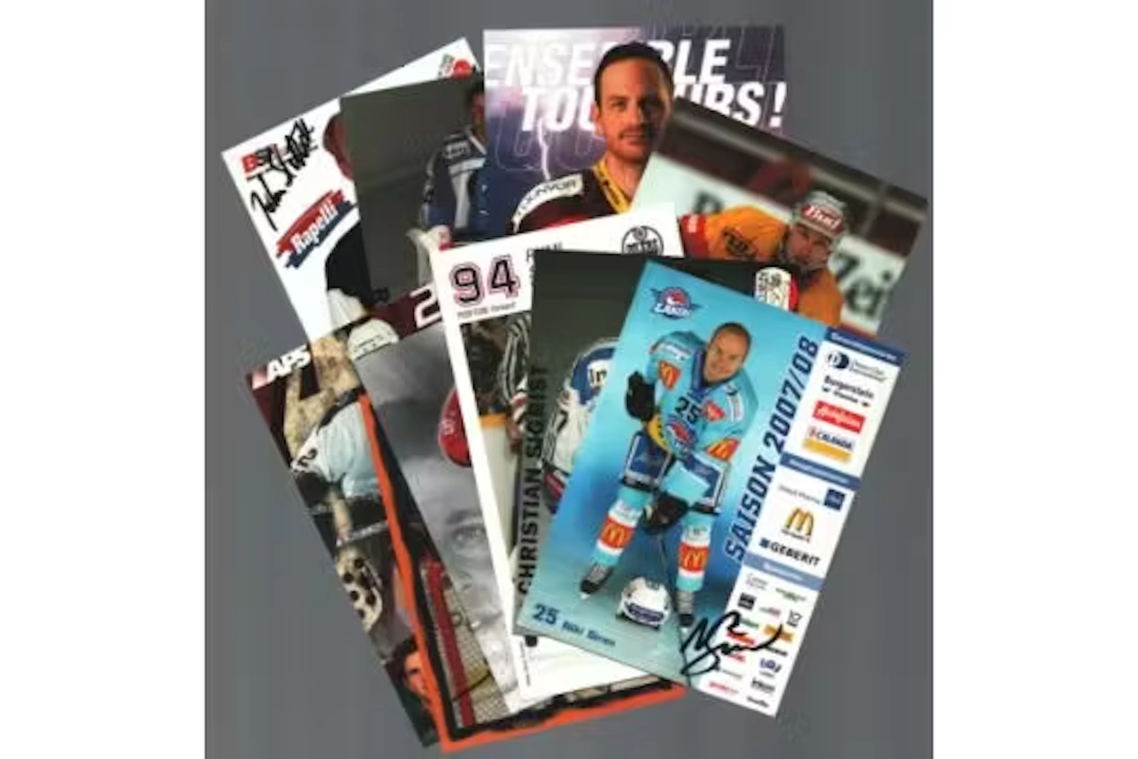 Ice Hockey Autograph Collection. Todd Simpson, Garth Snow, Len Soccio