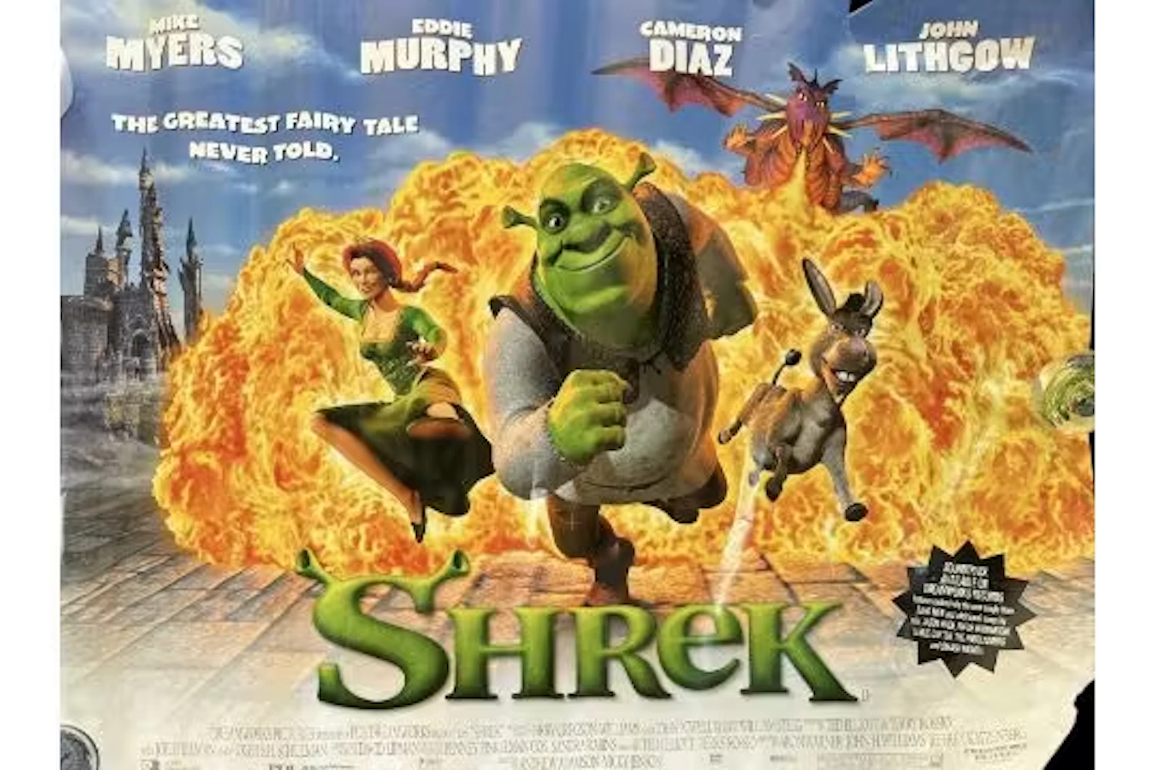 Poster collection. Shrek and The Kings Man. Shrek Measures 39x31 inch