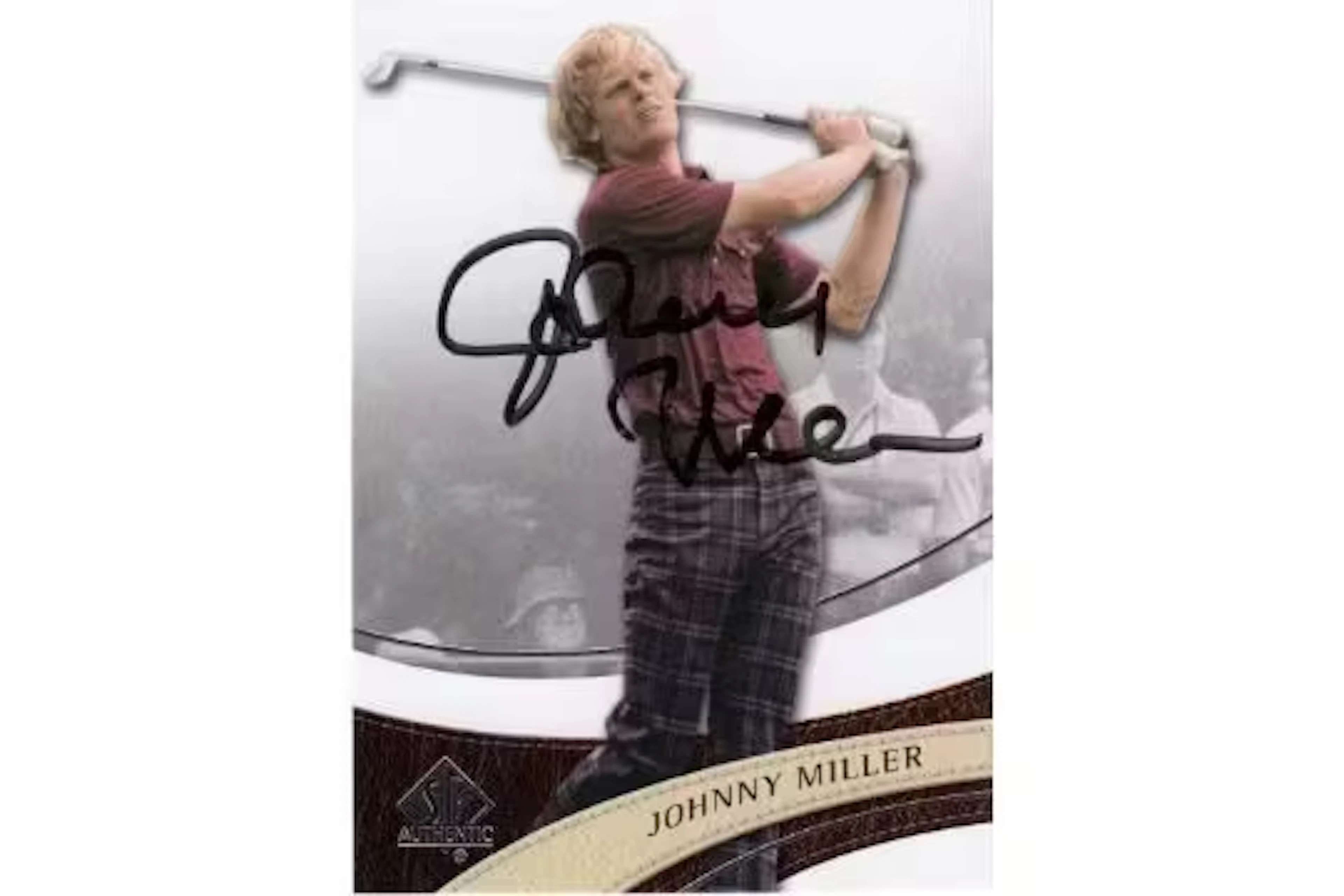 Autographed JOHNNY MILLER Trading Card : Issued by Upperdeck from