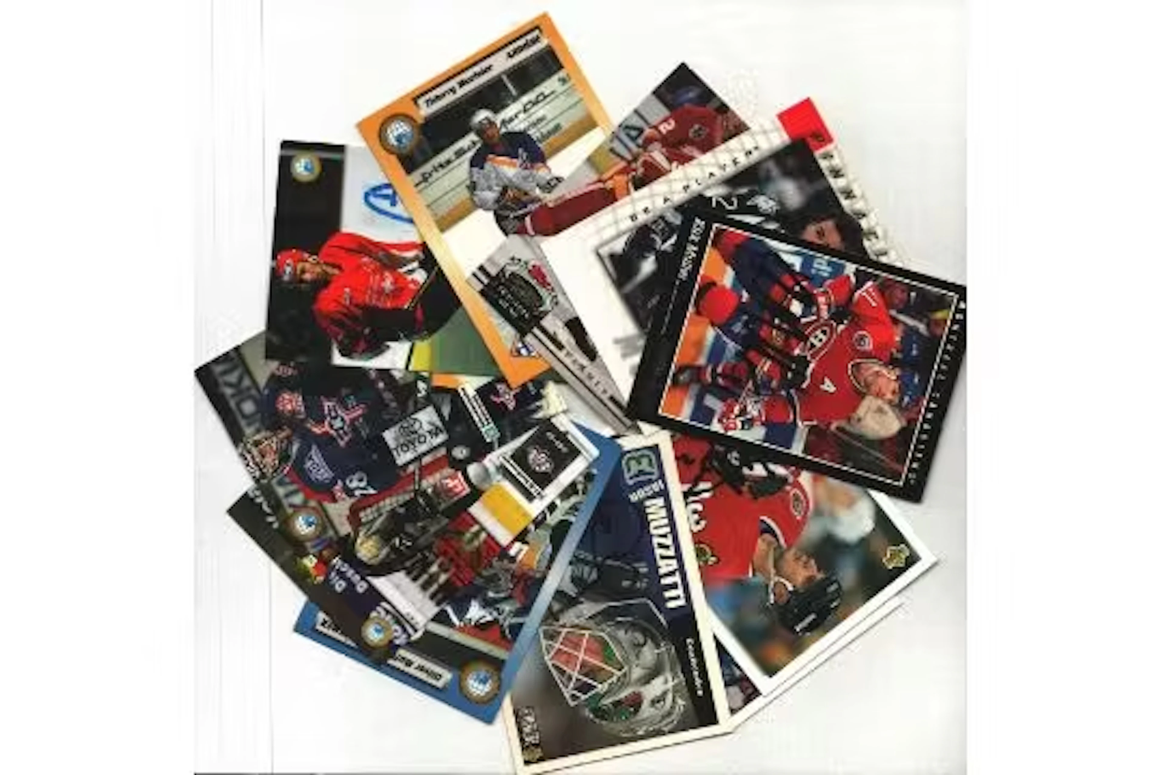 Ice Hockey signed trading card collection includes 10,cards great