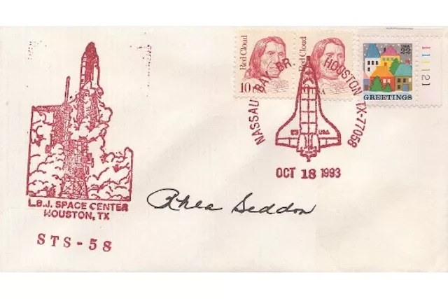 Astronaut Rhea Seddon STS-58 Launch signed commemorative FDC. Missions