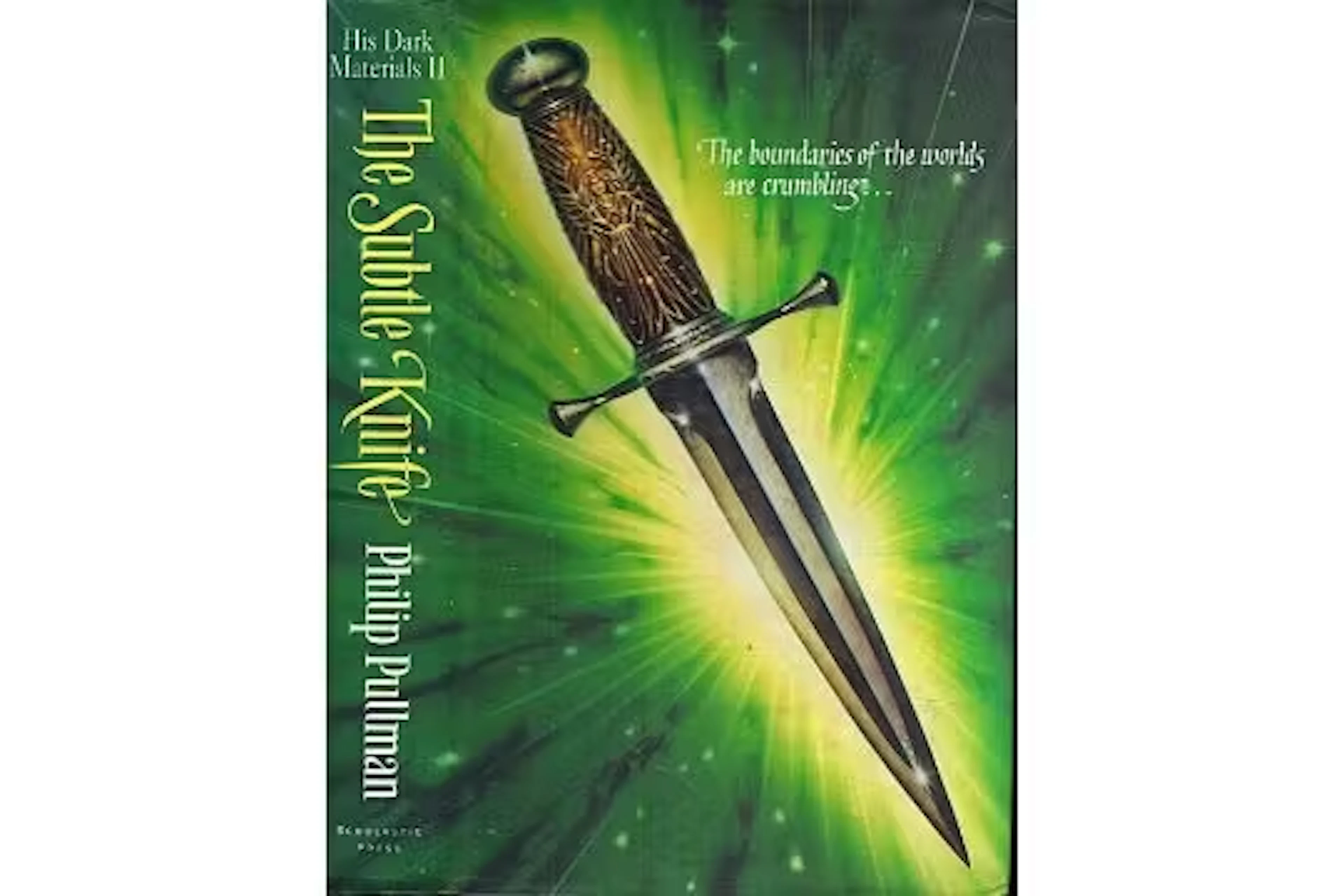 The Subtle Knife, by Philip Pullman. Published by Scholastic Press.