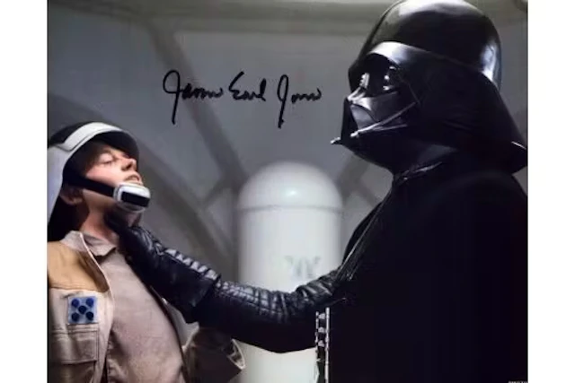 James Earl Jones signed Star Wars Darth Vader 10x8inch colour photo.
