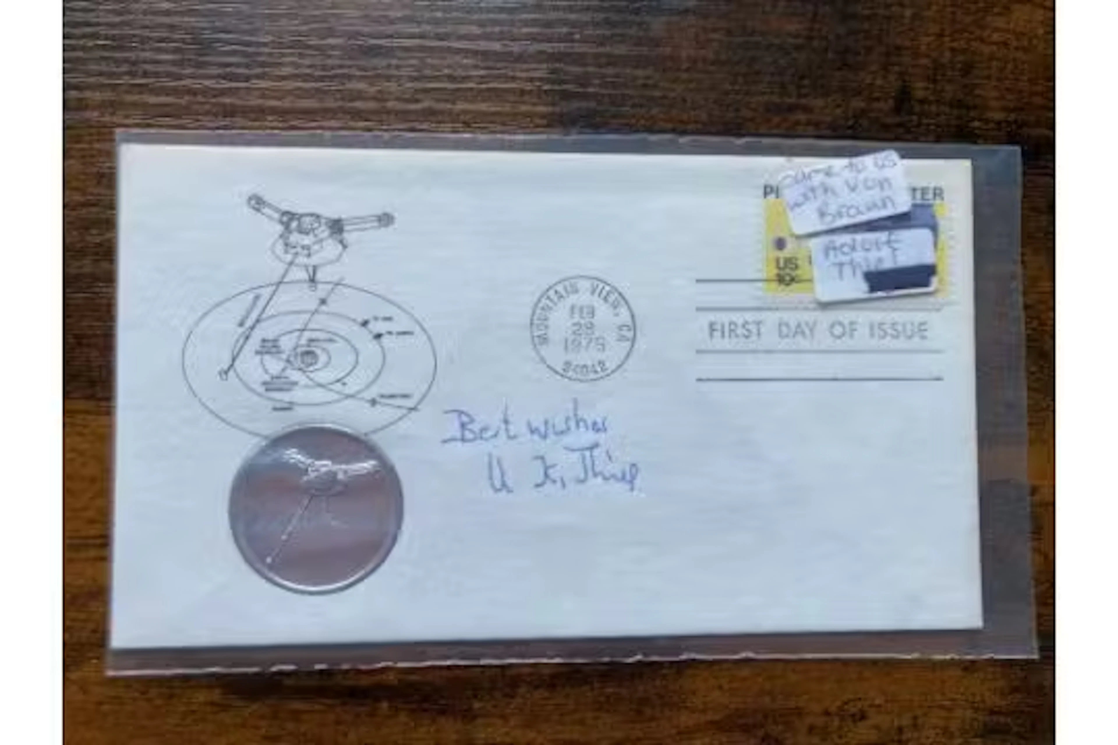 WW2 Von Braun Rocket Scientist Adolf Thiel signed US FDC. Adolf Karl