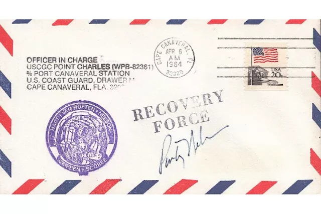 Astronaut George Pinky Nelson signed commemorative NASA space cover