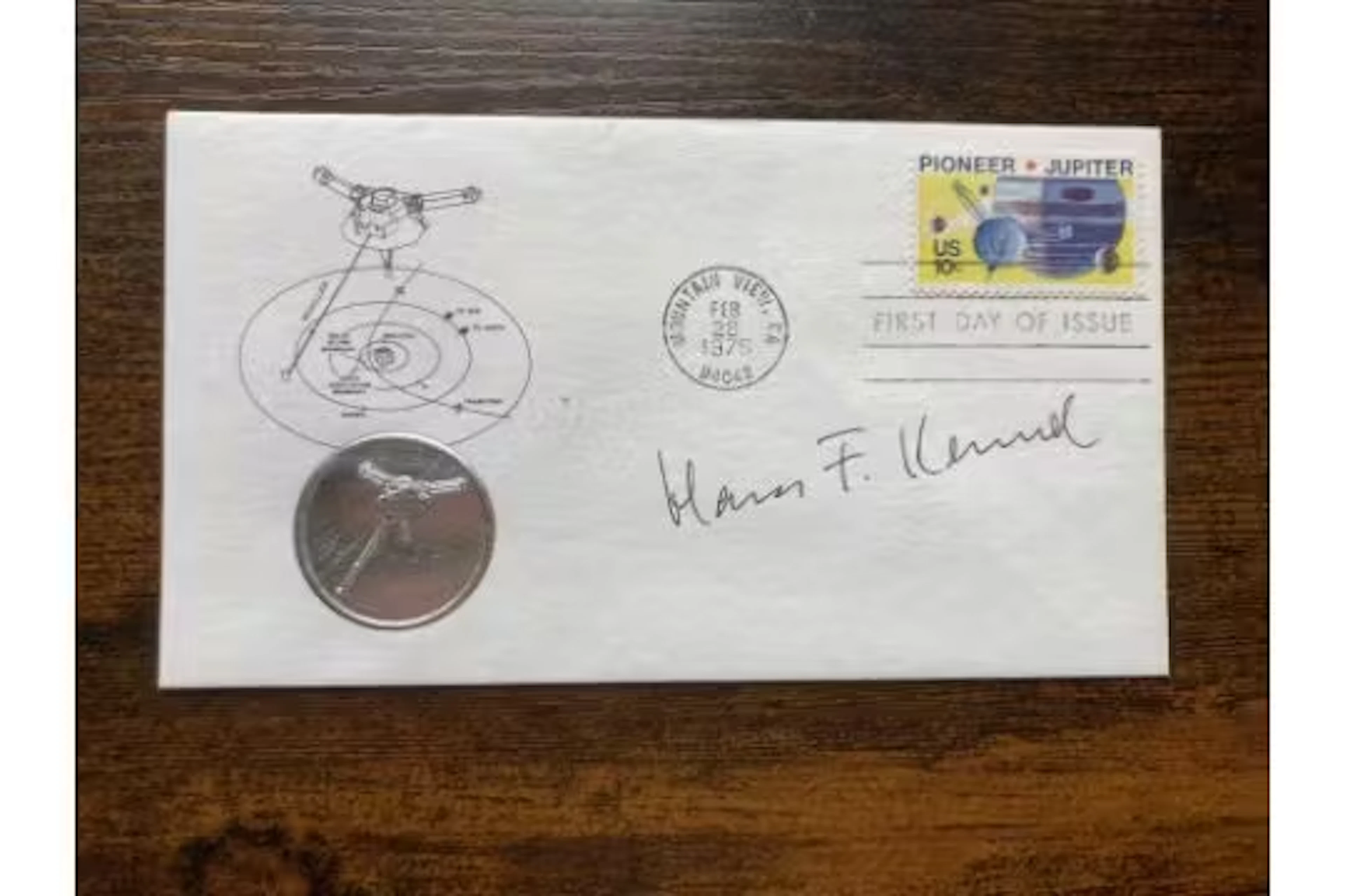 WW2 Rocket Scientist Hans Kennel signed US Space Science FDC. Hans