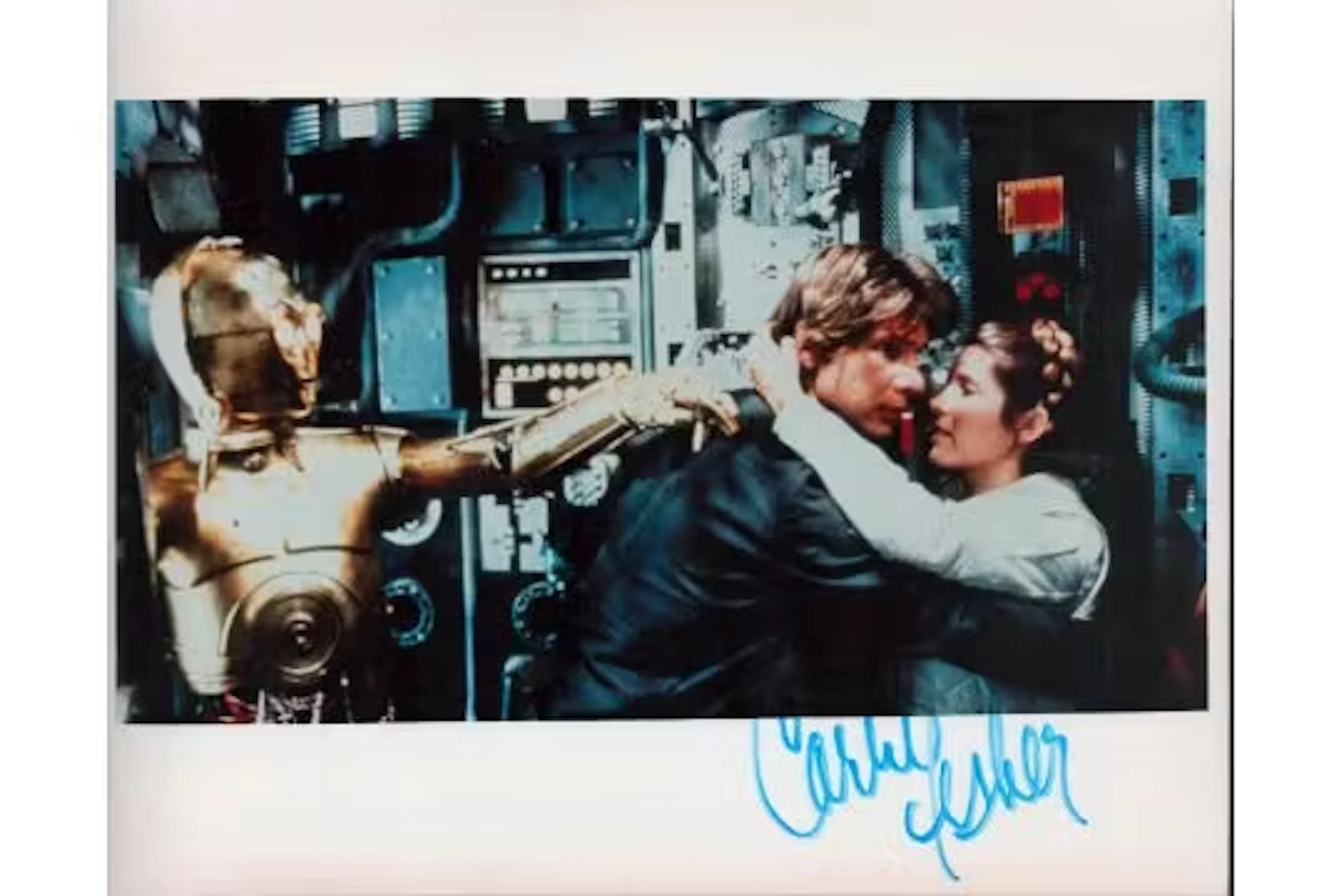 Carrie Fisher signed colour movie still 10x8. Good condition. All