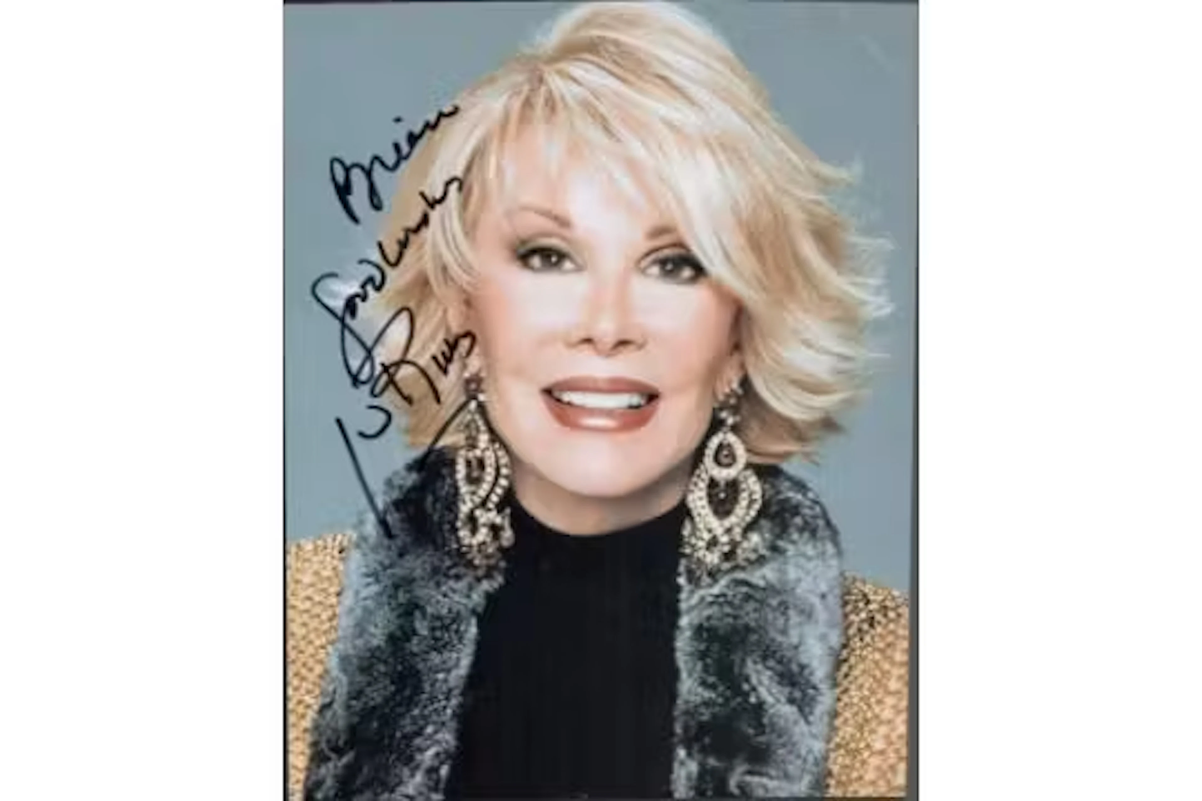 Joan Rivers signed 10x8inch colour photo. Good condition. All autographs