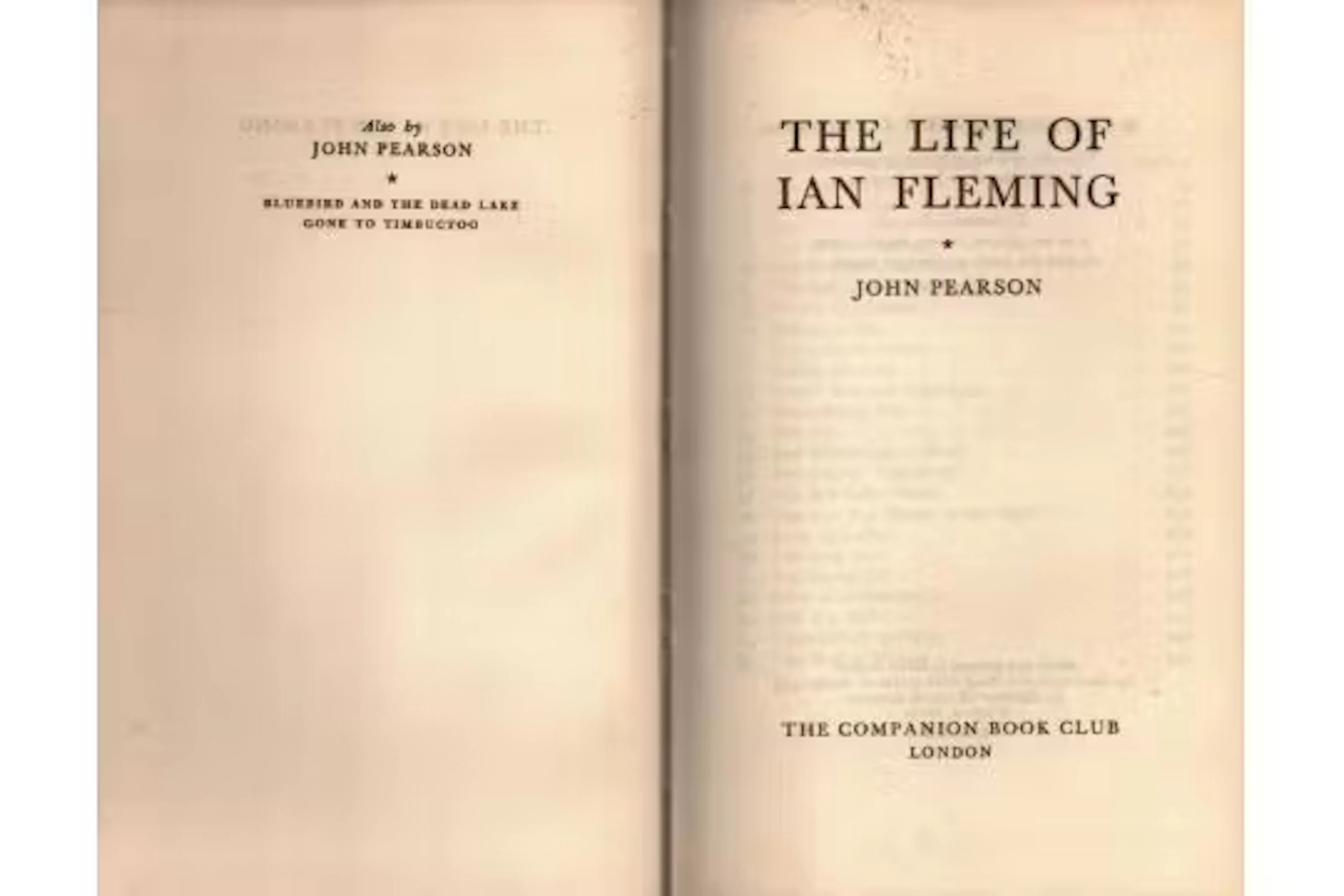 The Life of Ian Fleming hardback book 1966 edition by the author John