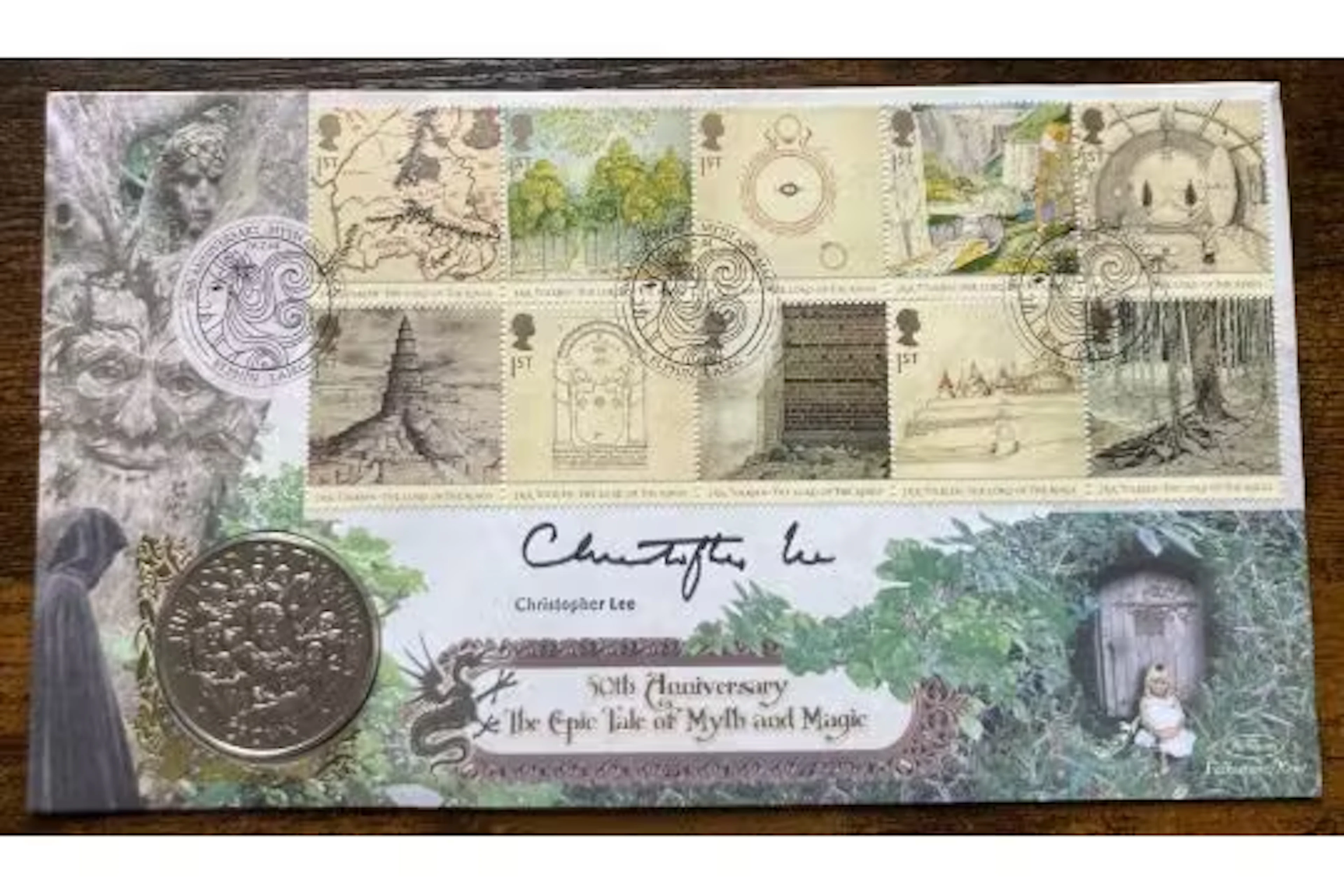 Christopher Lee Saruman signed Lord of the Rings Benham official 2004