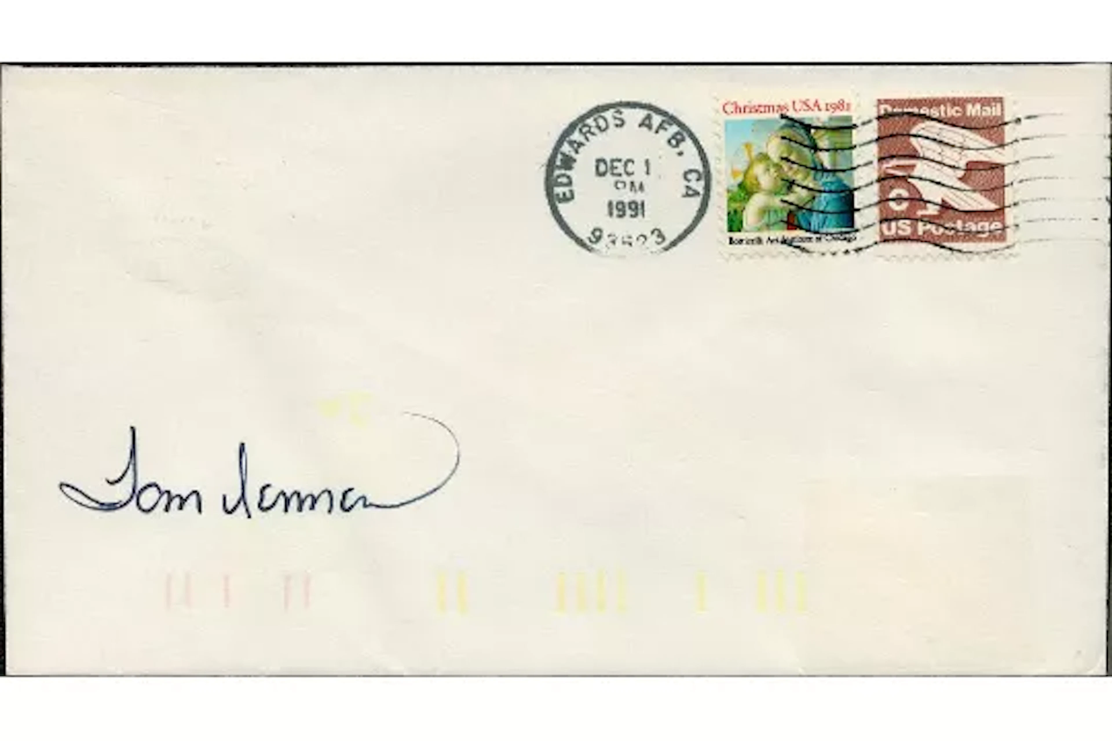 Astronaut Thomas Hennen STS-44 NASA signed commemorative cover. Missions: